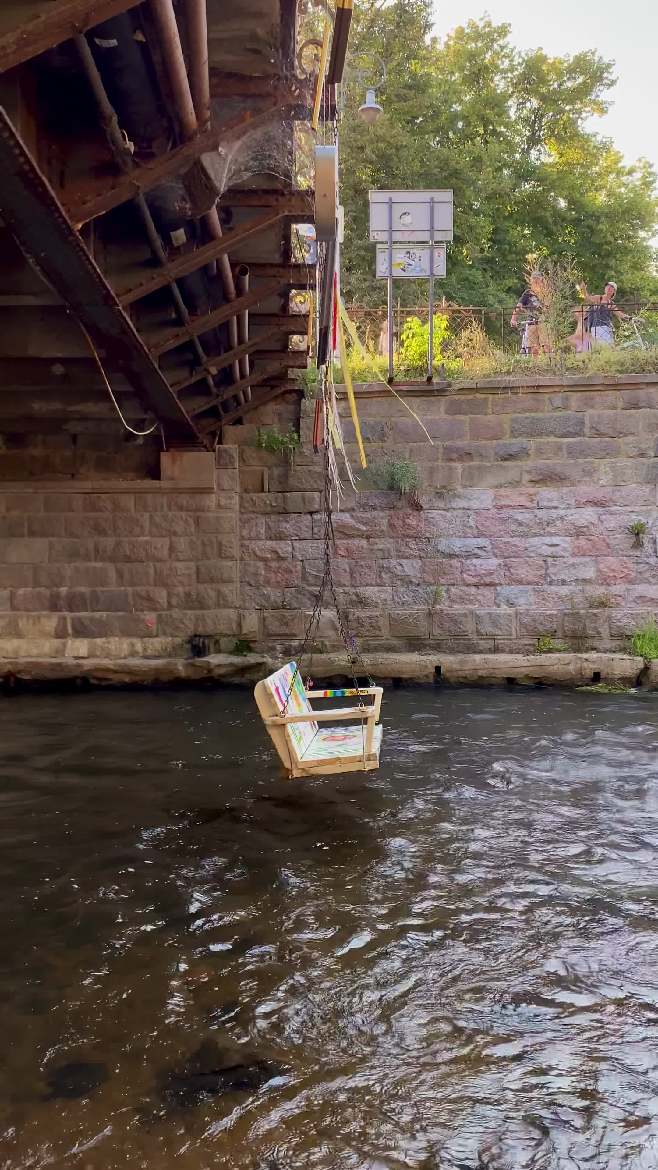 Swings on the river