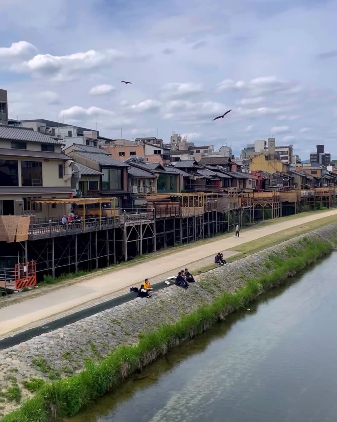 Kamogawa riverside