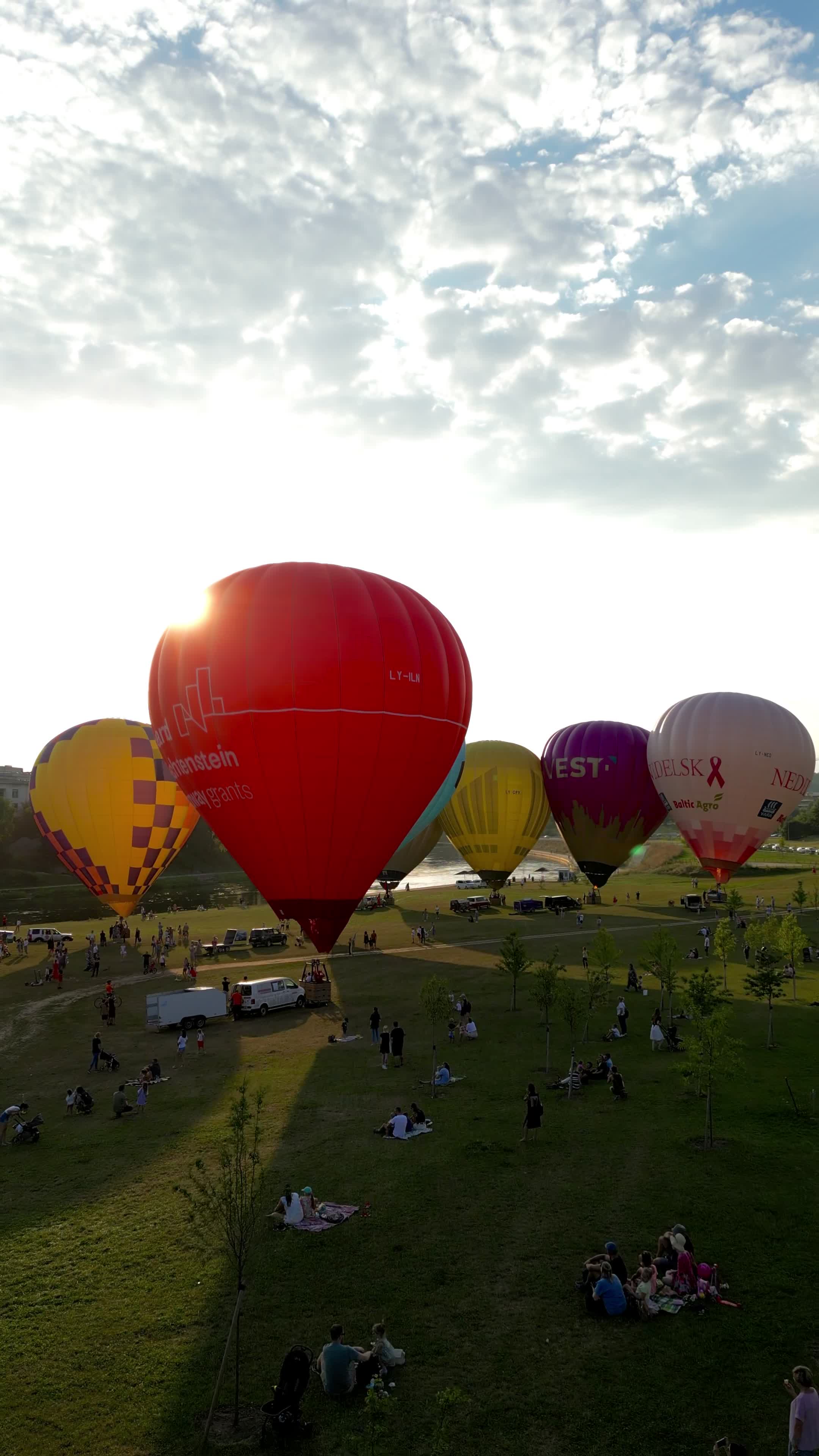 Hot Air Balloon Flight Over Vilnius Old Town