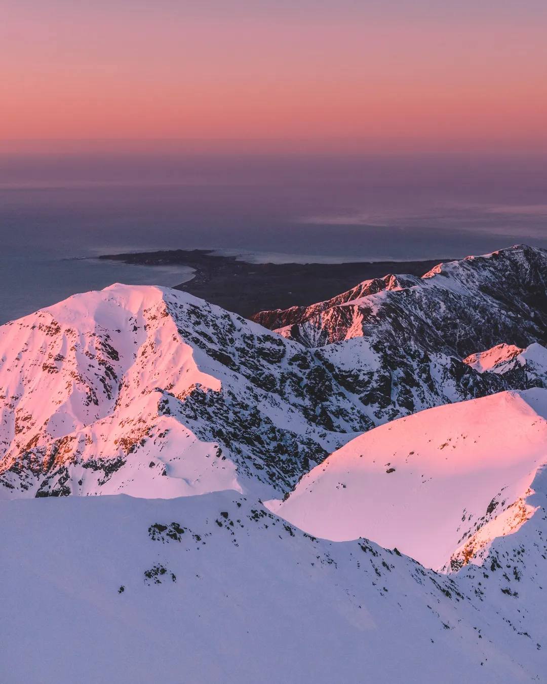 Sunrise flight with South Pacific Heli Kaikoura