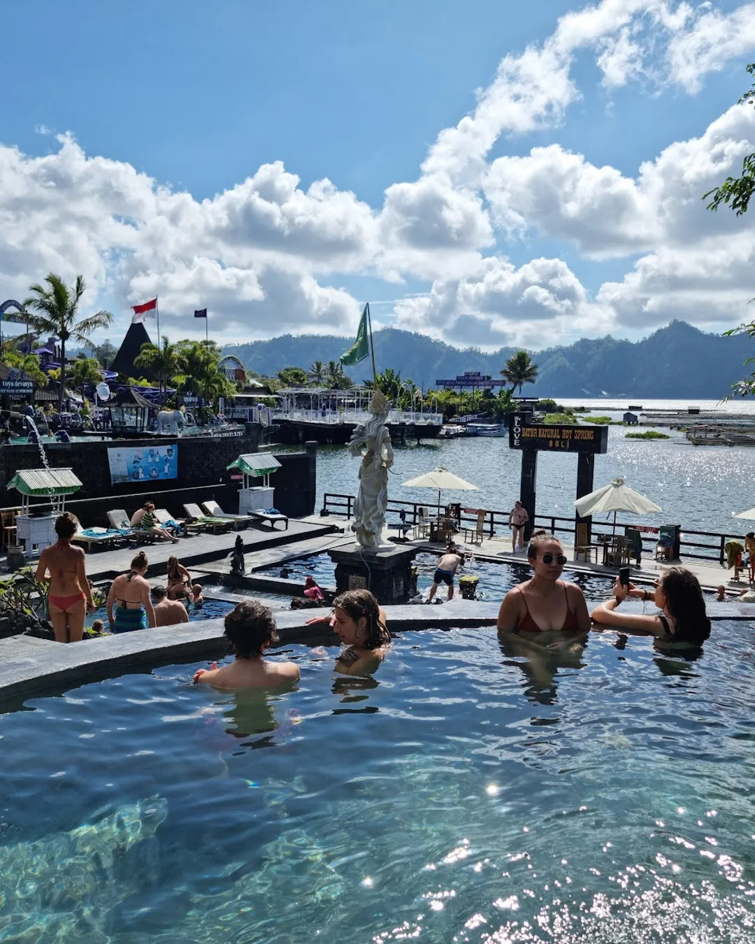 Toya Bungkah hot spring Danau Batur pemandian air panas