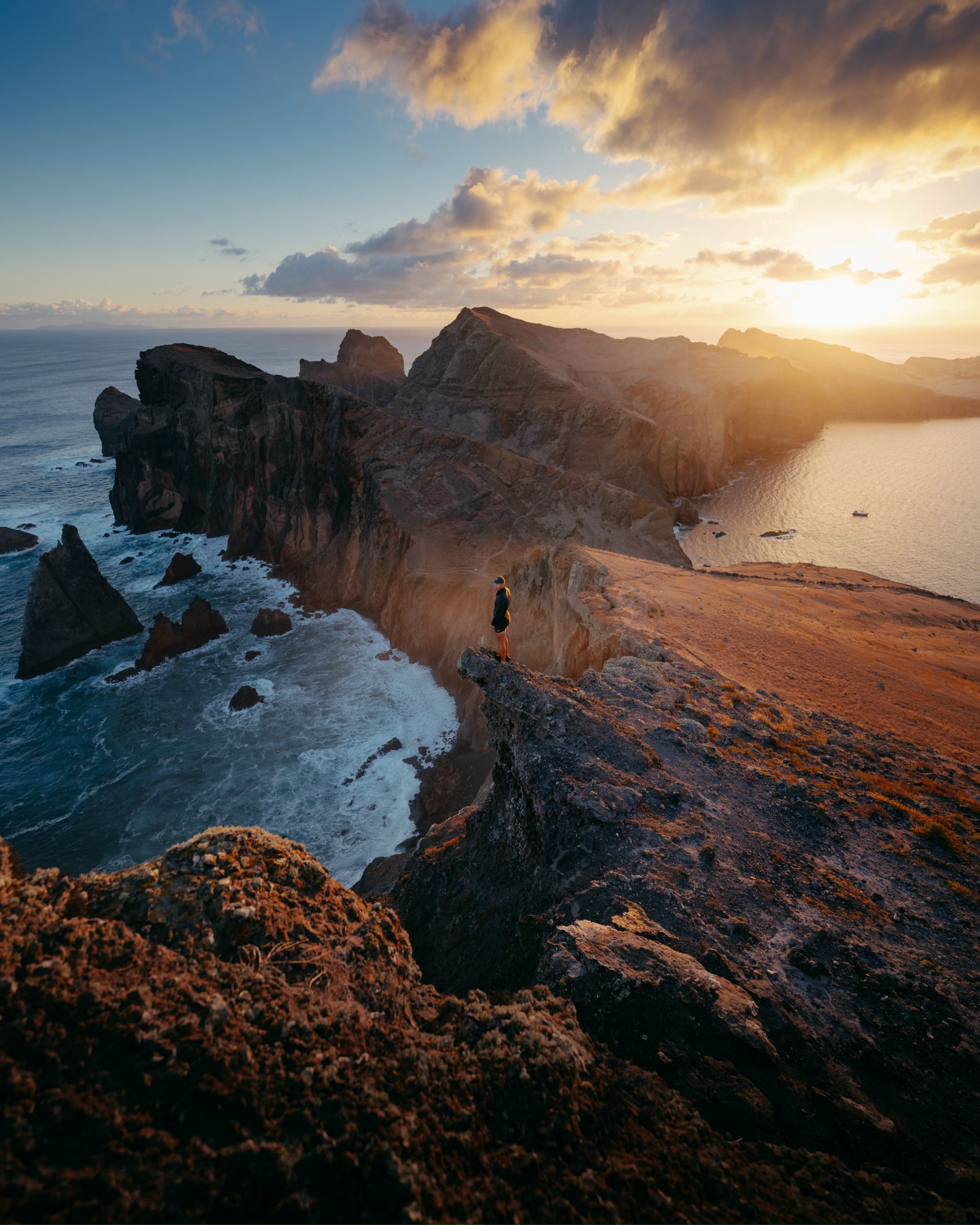 Marco at Ponta do Sao Lourenco