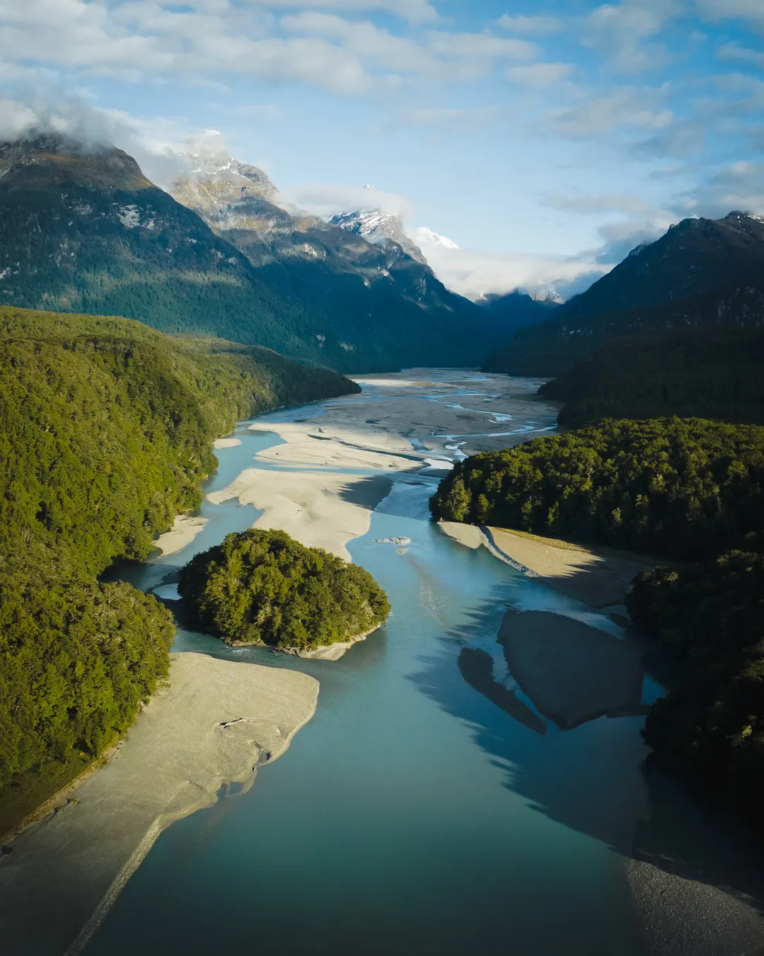 Flying over Paradise