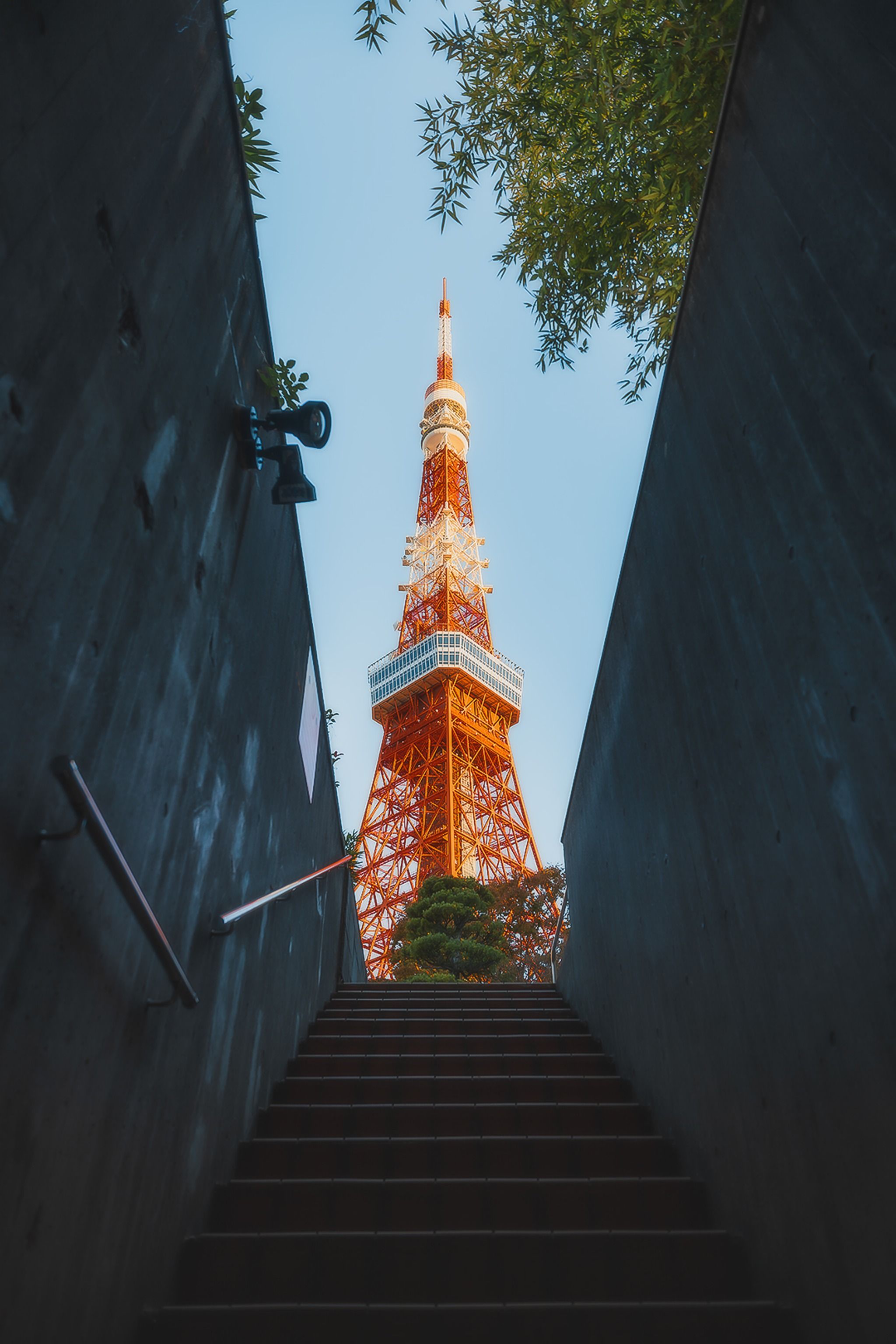 Minato - Tokyo Tower Stairs View