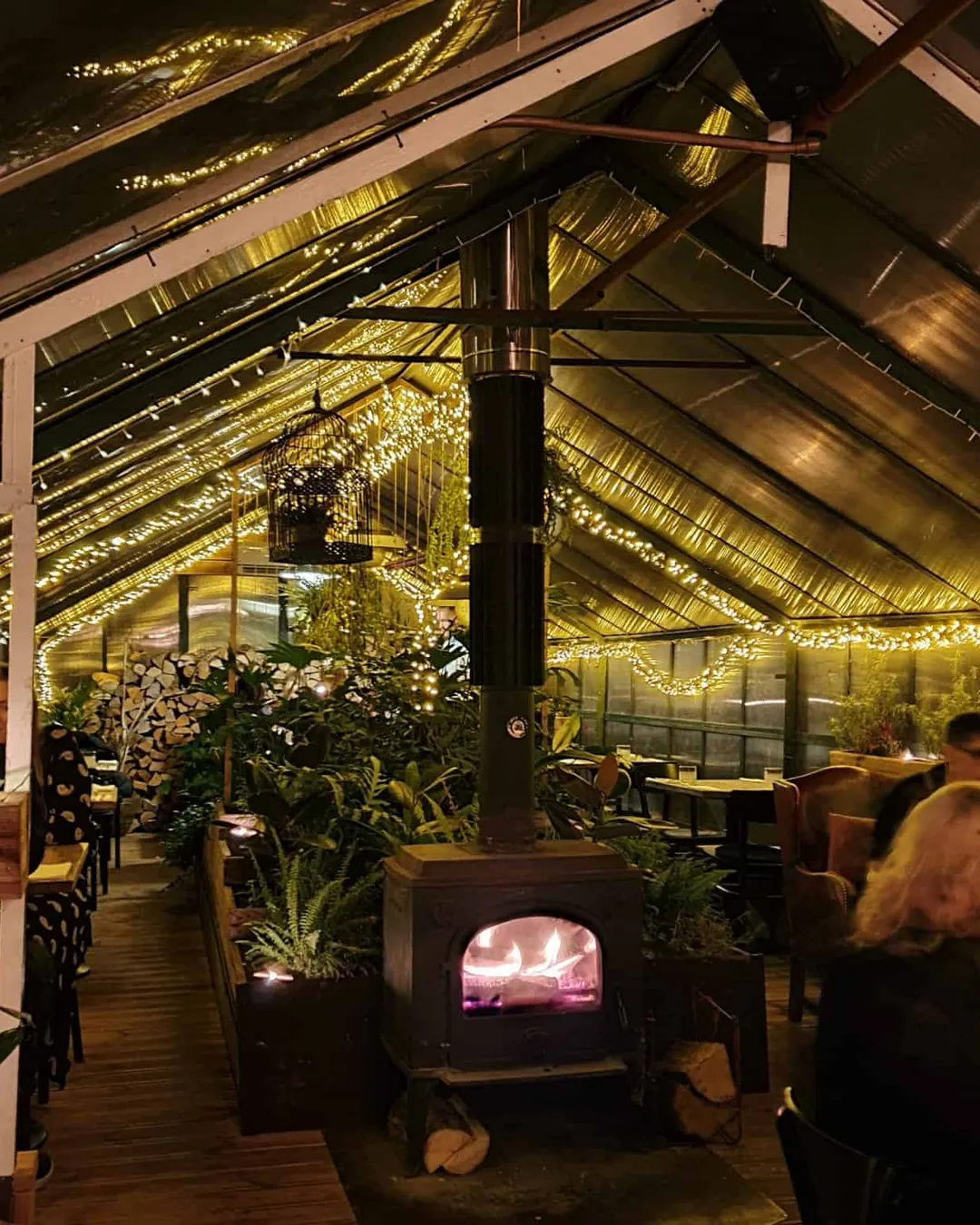 Unique restaurant in a Greenhouse