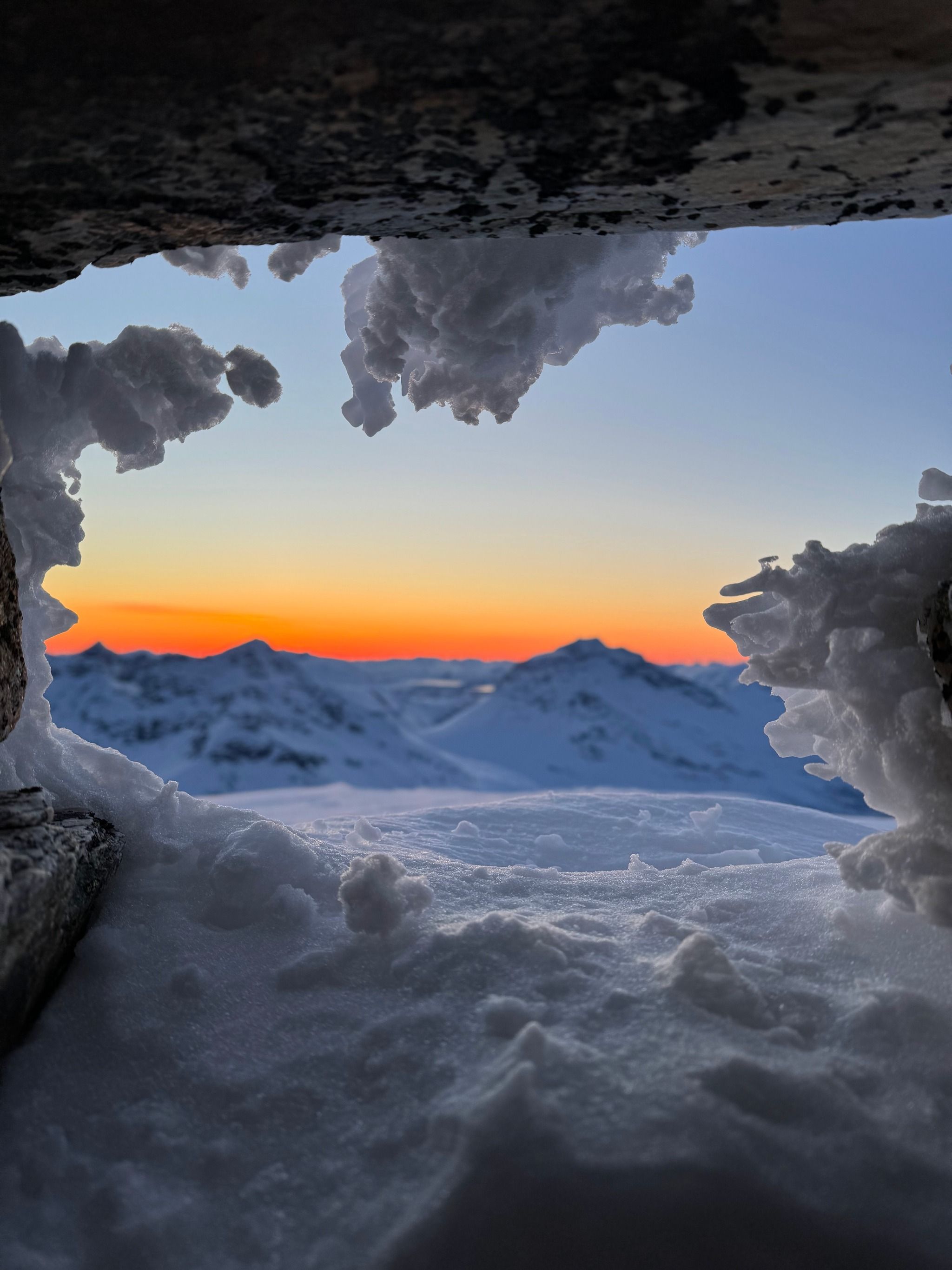 Blåtinden parkering hike and ski