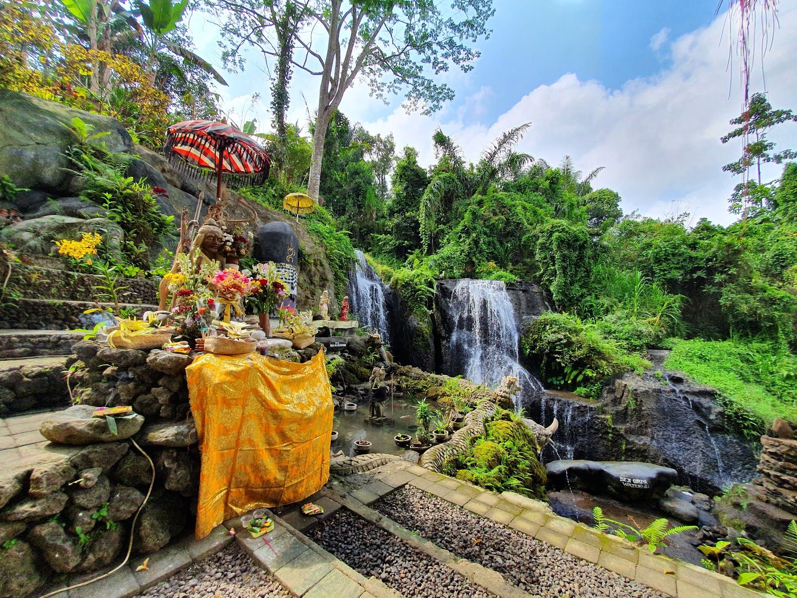 Beji Griya Park Waterfall Temple
