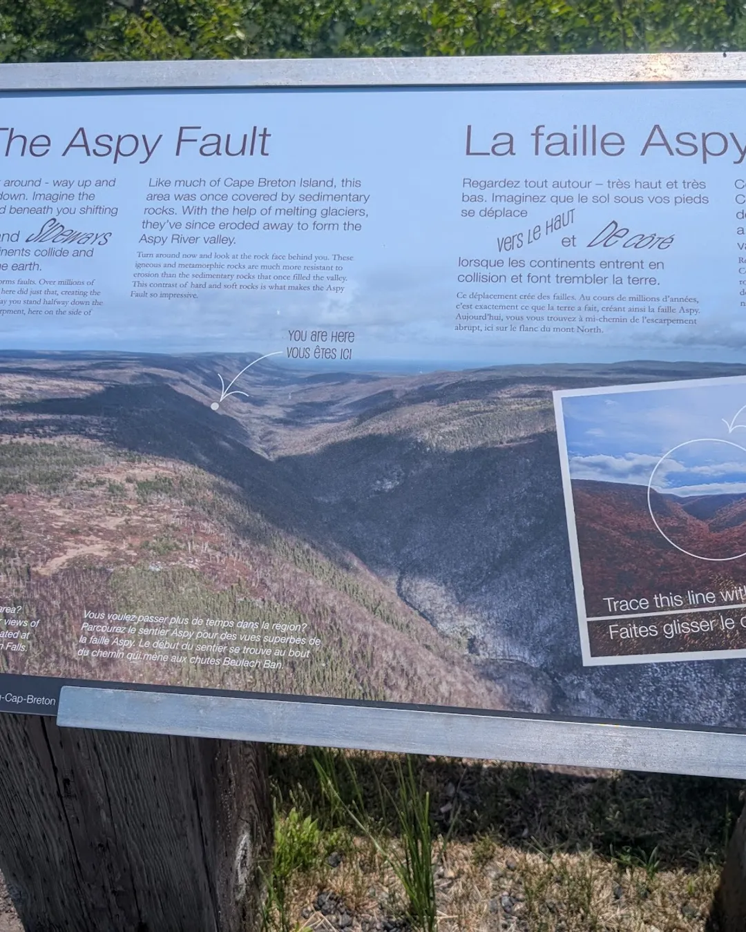North Mountain look-off - The Aspy Fault