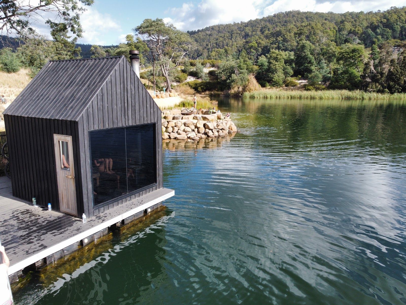 Floating Sauna Lake Derby