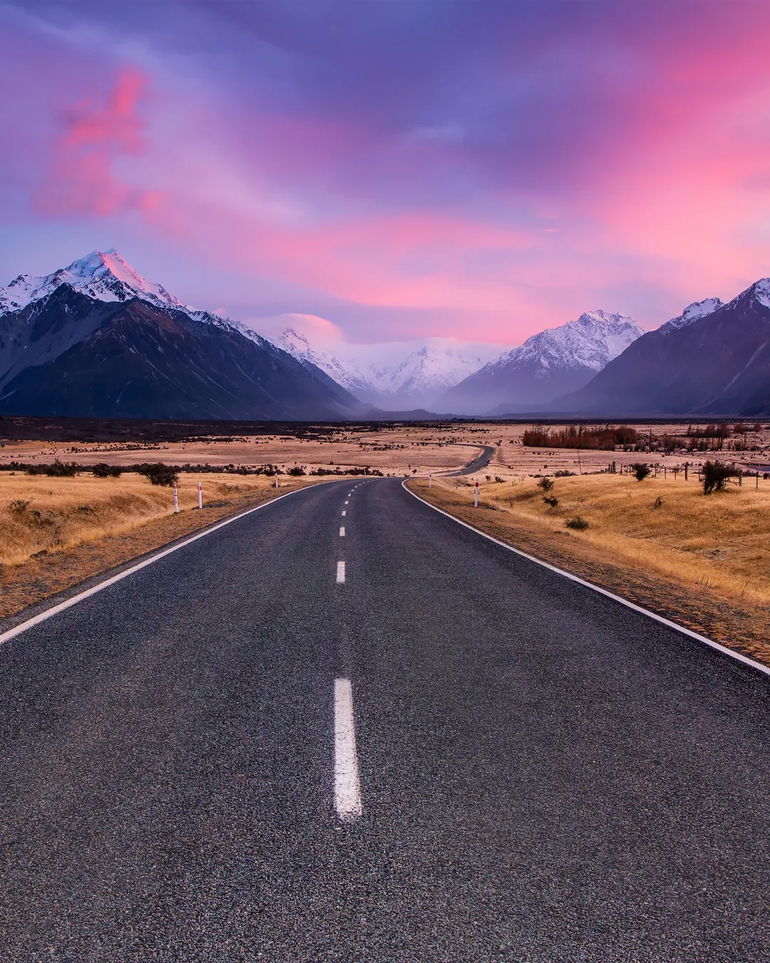 Mount Cook Road Shot View