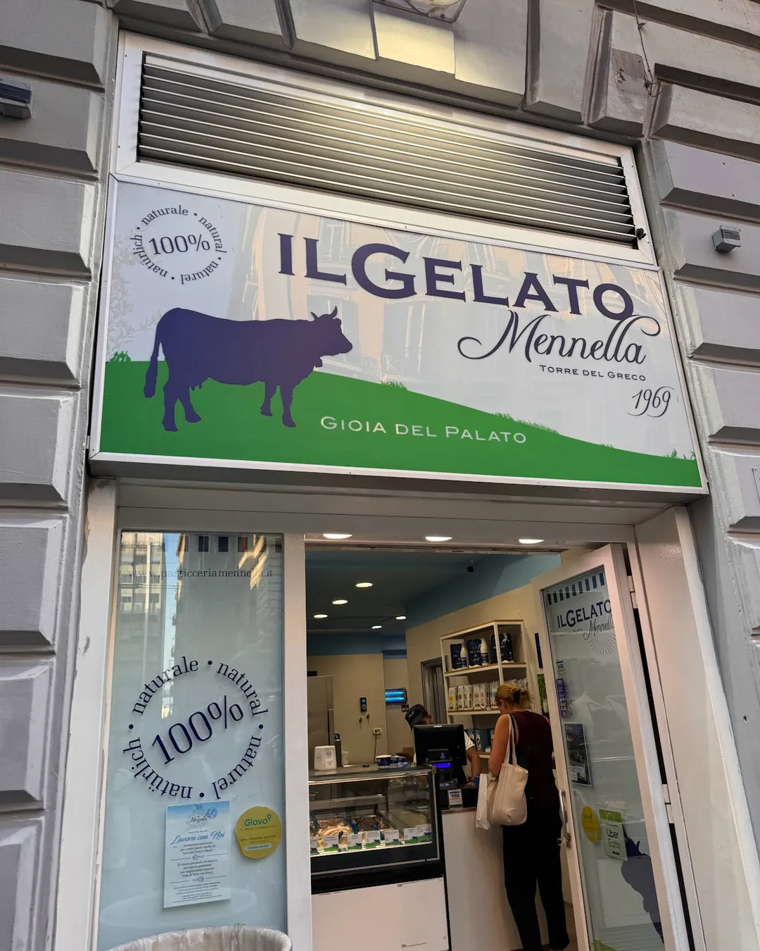 Nápoles: Gelateria Mennella