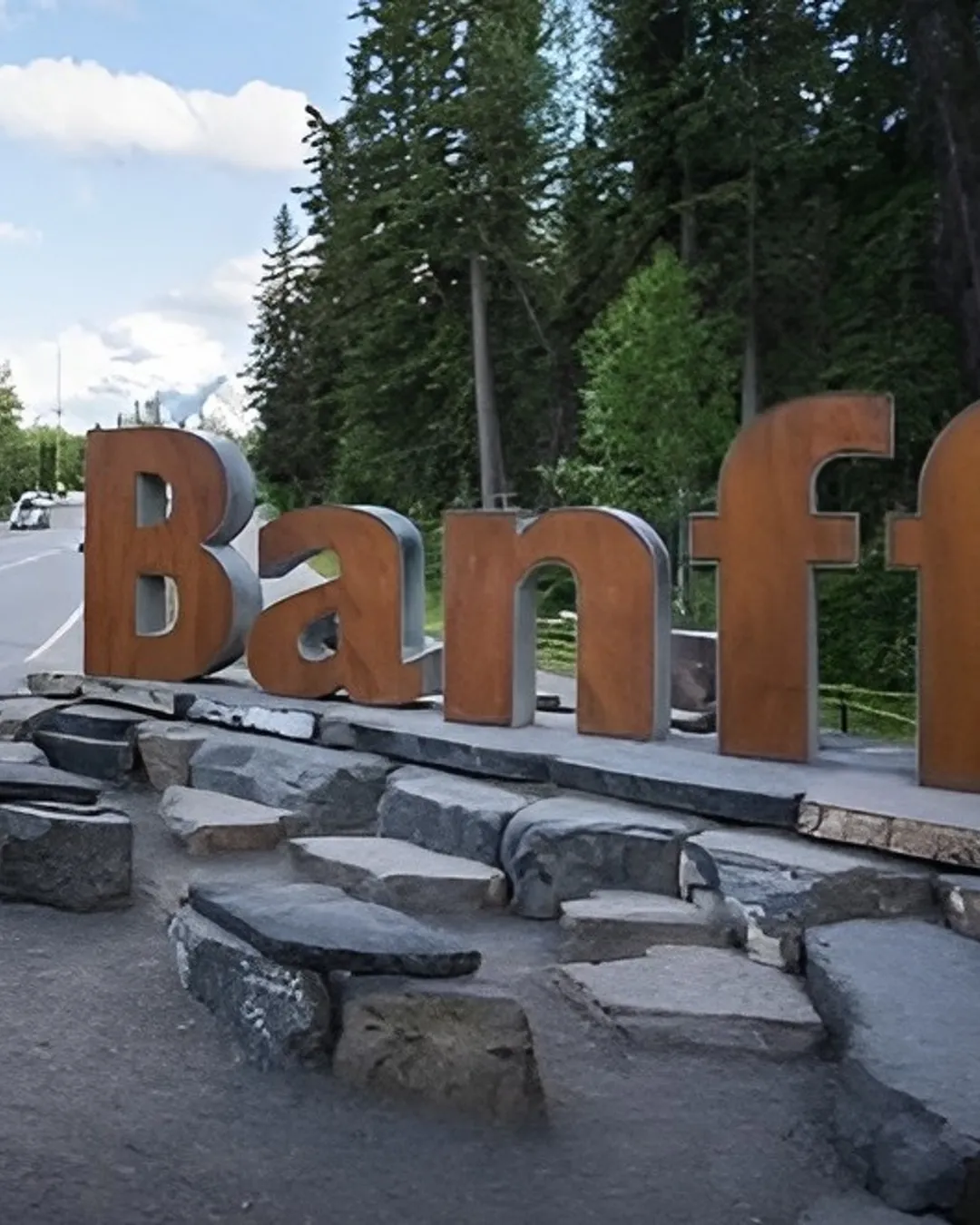 Banff Town Sign