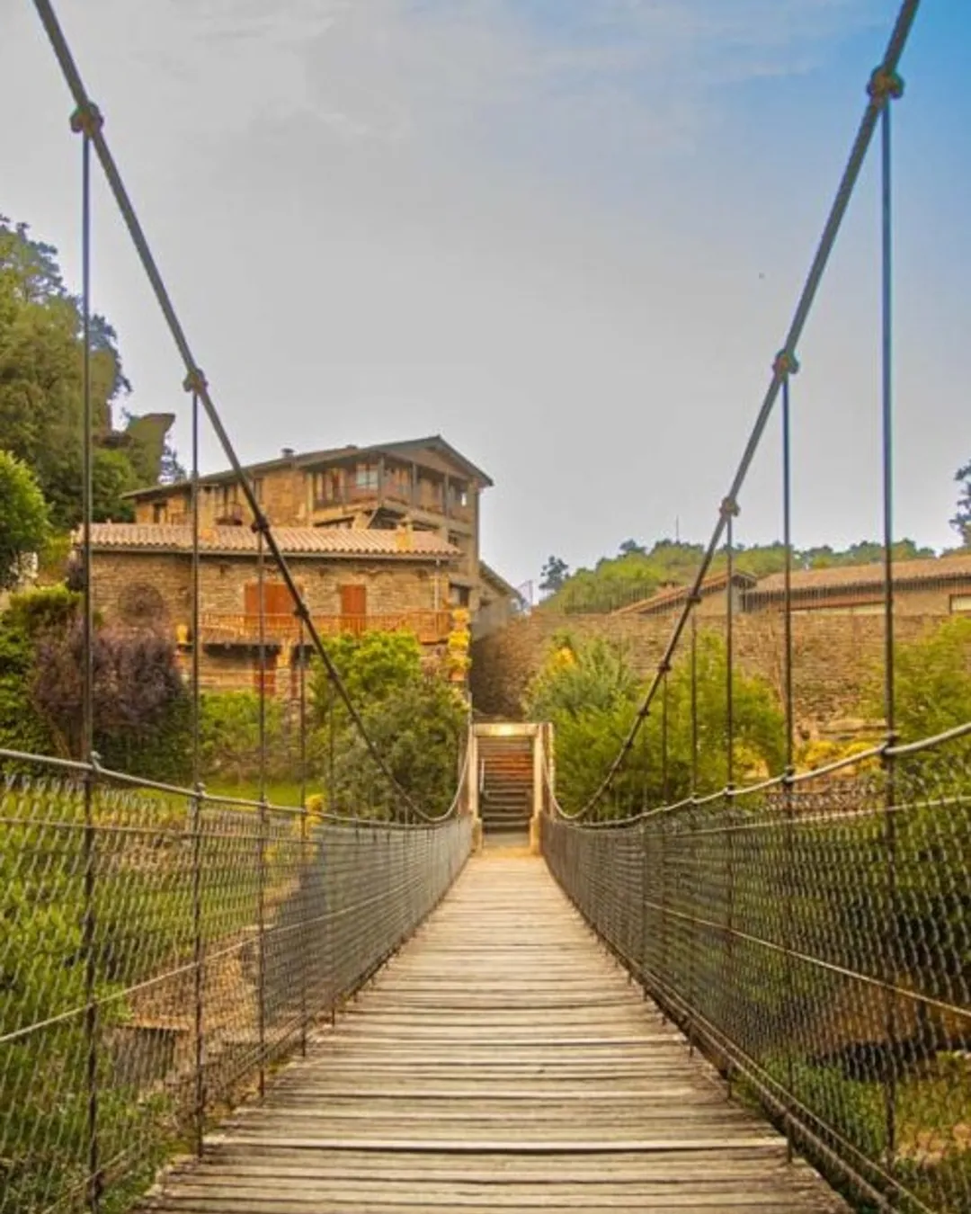 Rupit Rsquo S Hanging Bridge Catalonia From Barcelona: Medieval
