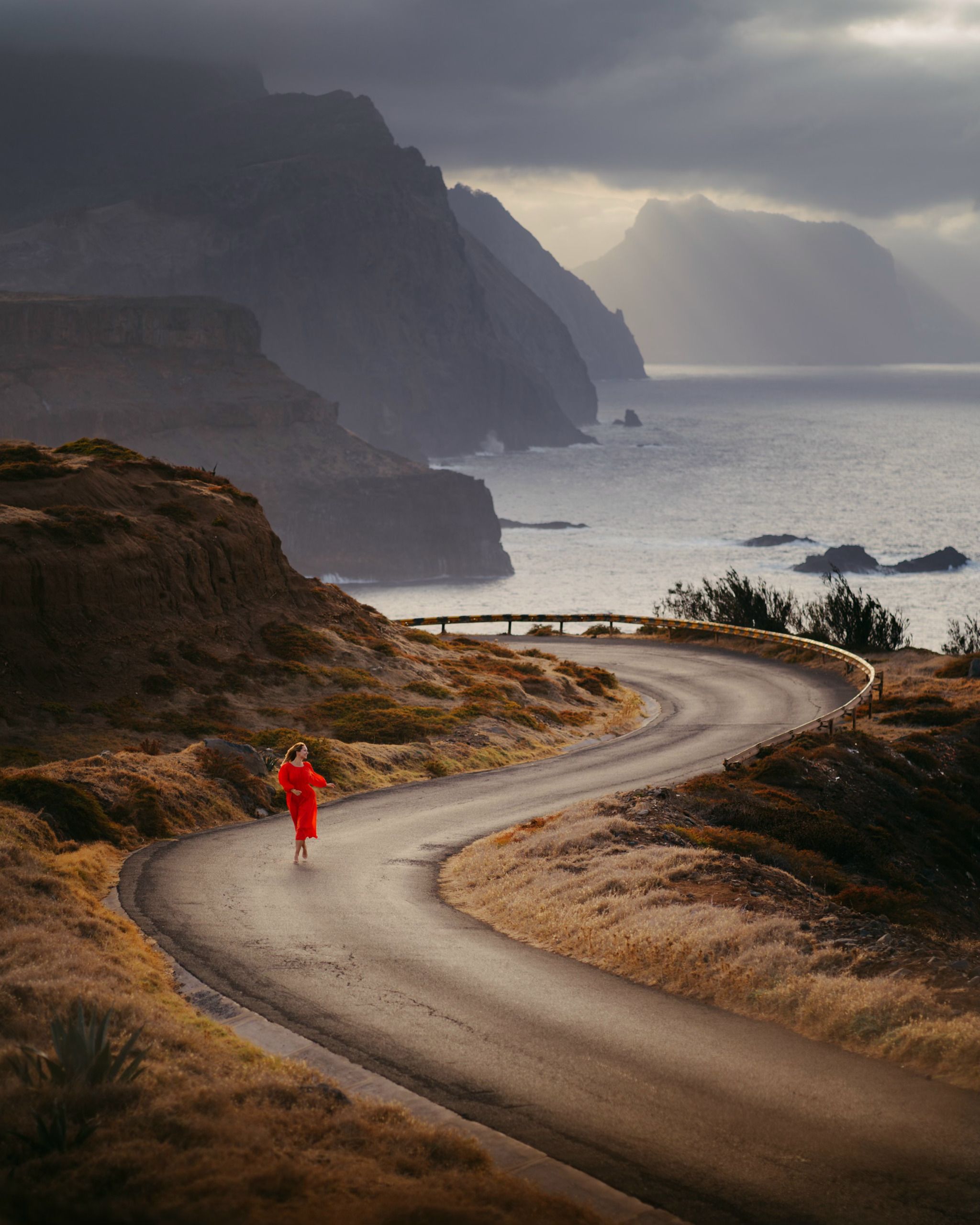 Curvy Road with Cliffs