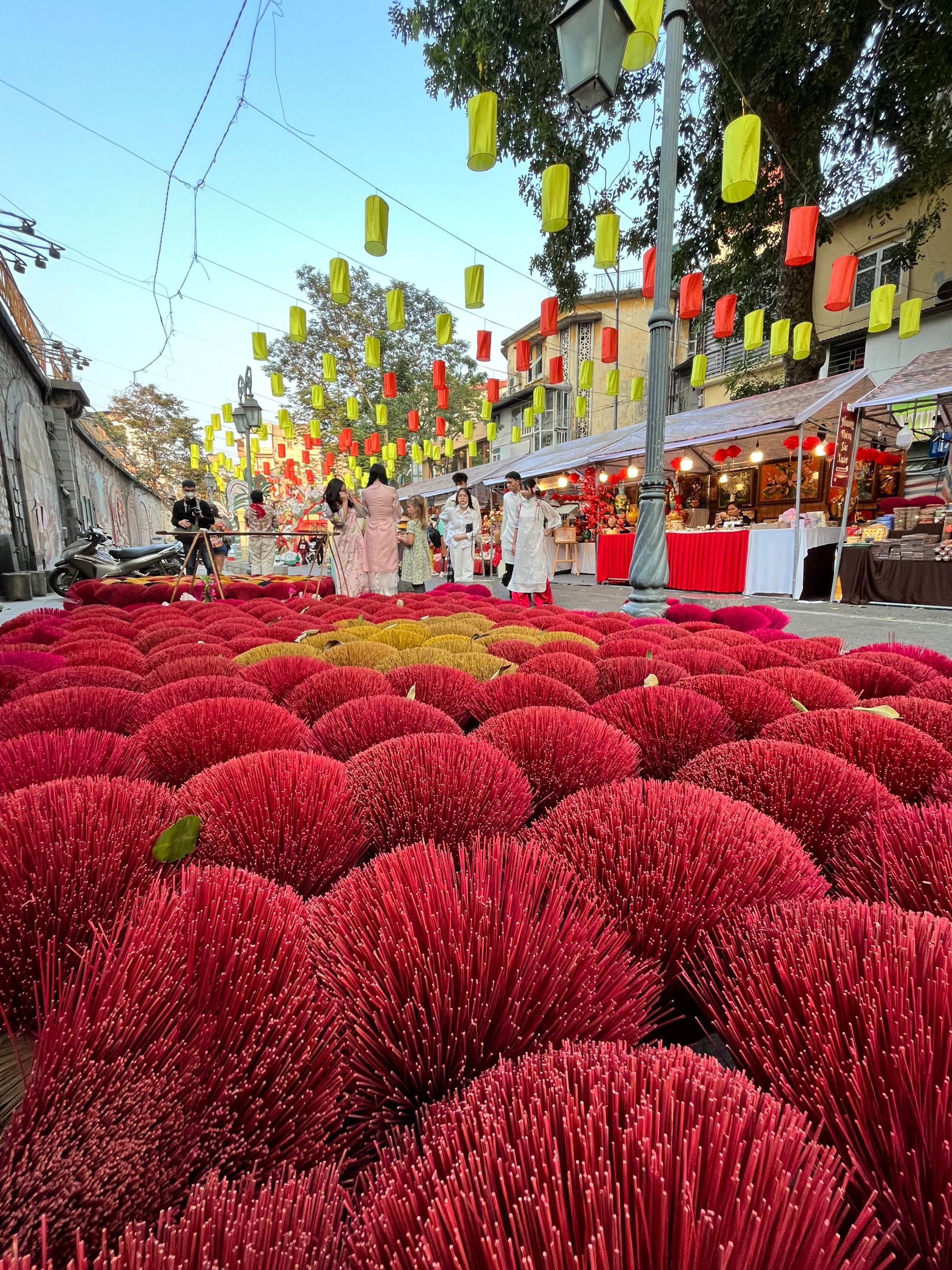 Street murals at train street