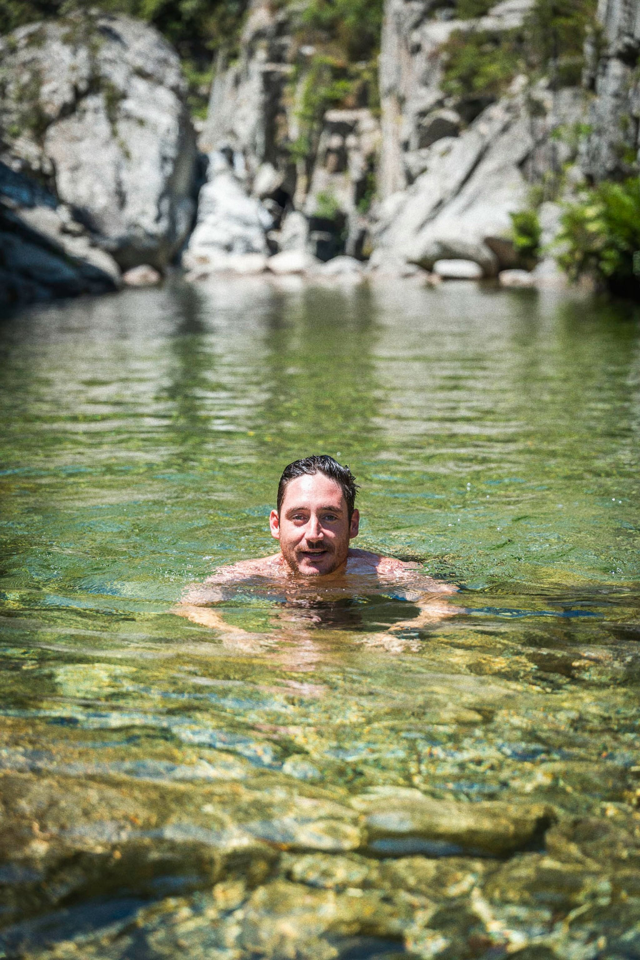Se baigner dans les gorges du Tavignano