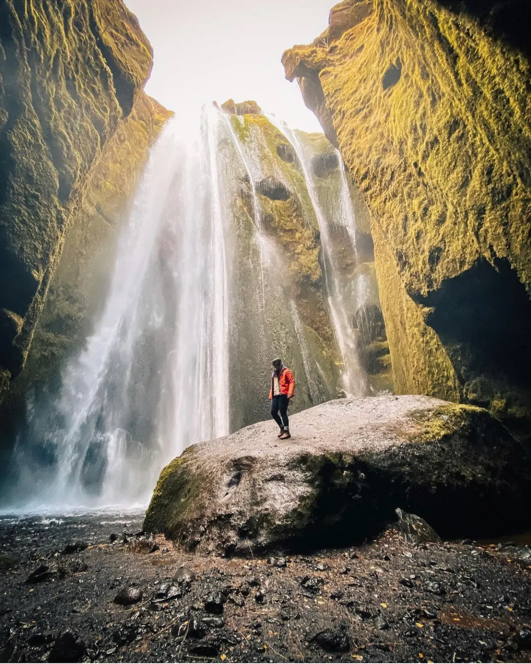 Gljúfrabúi waterfall