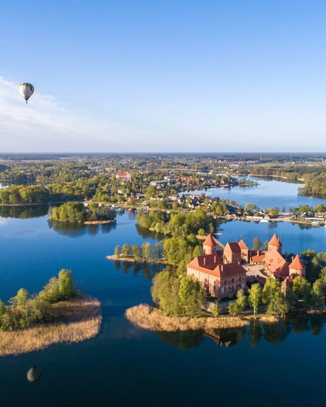 Experience unique aerial views of Trakai