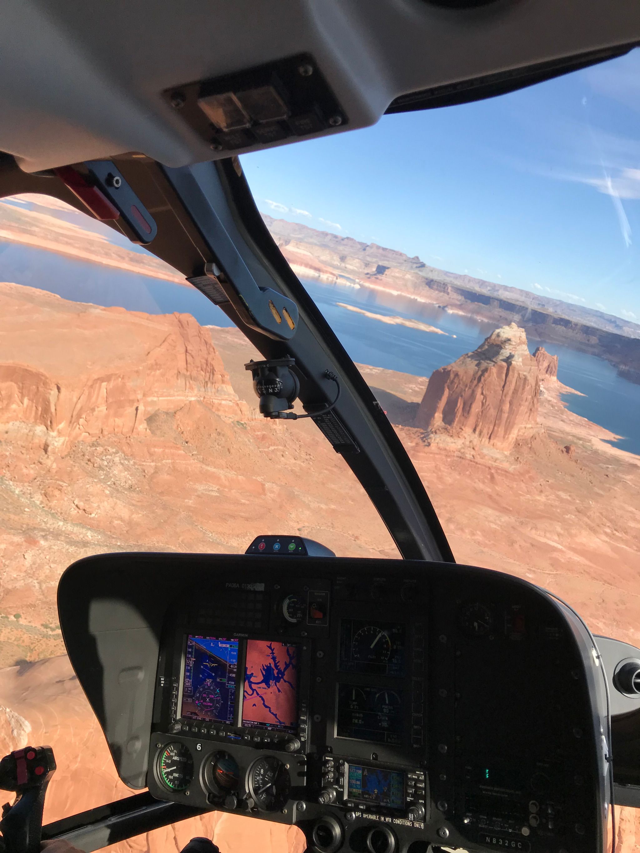 Tour en hélico Tower Butte Landing - aérodrome de Page