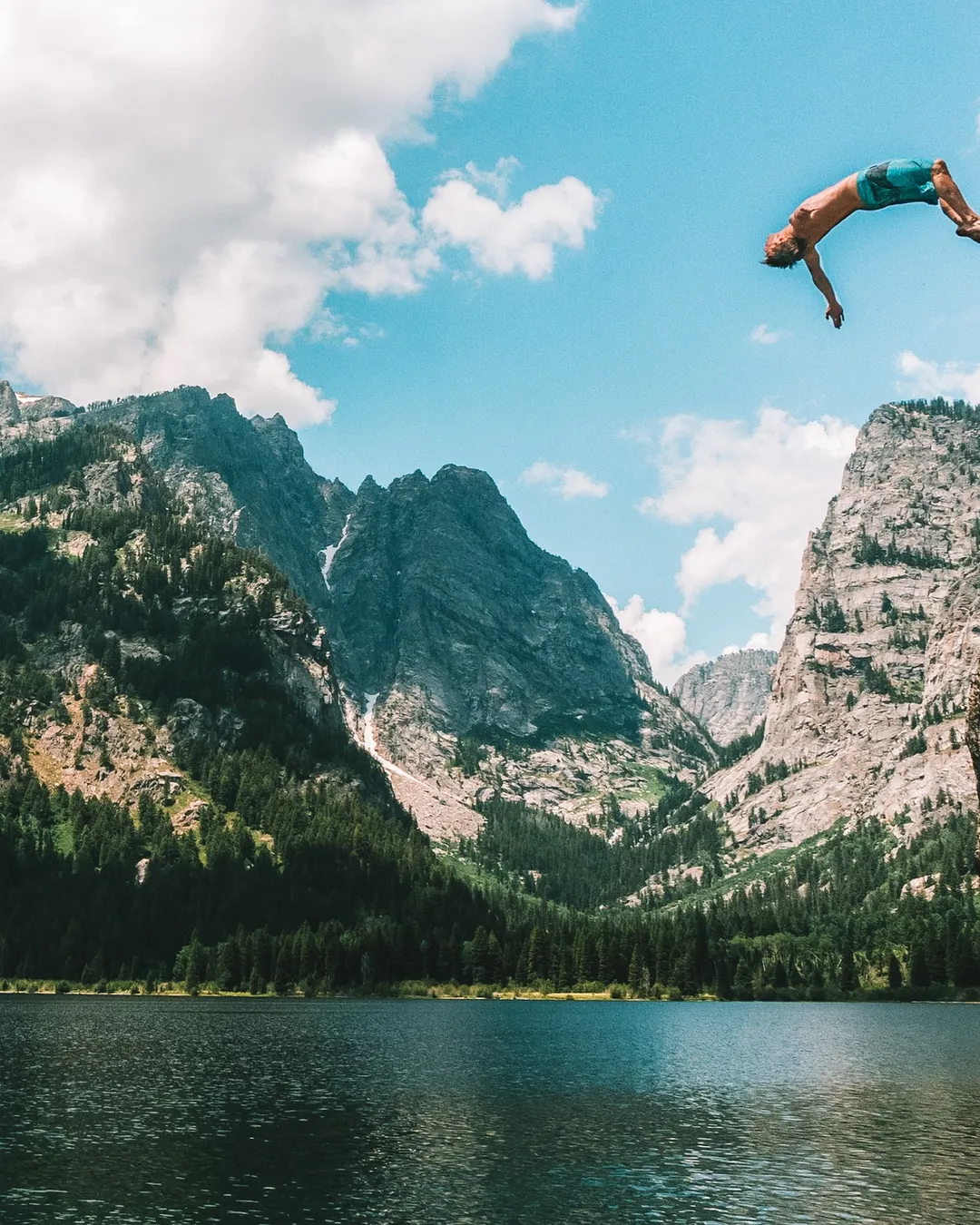 Jumping Rock at Phelps Lake