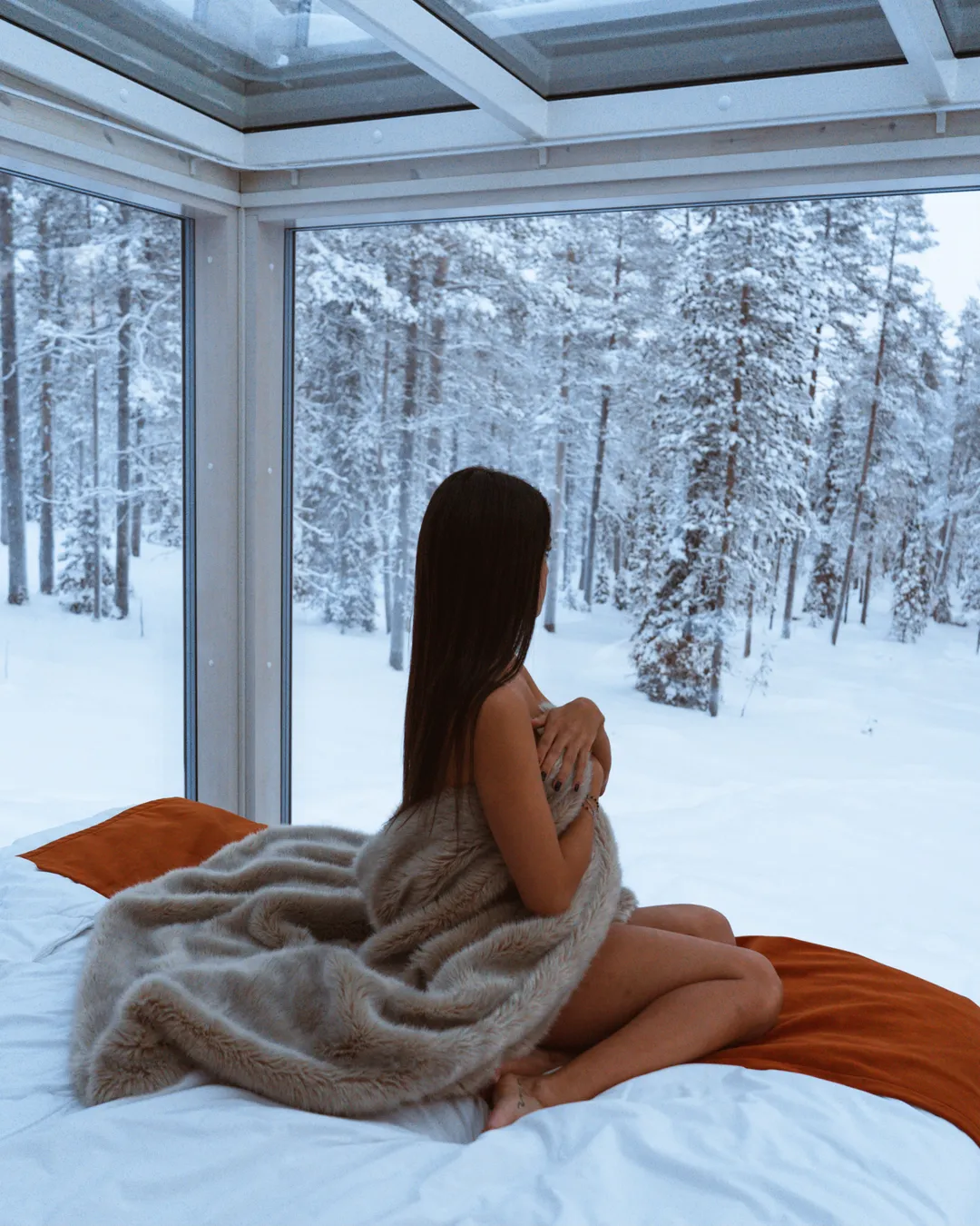 Dormire in una Glass Cabin