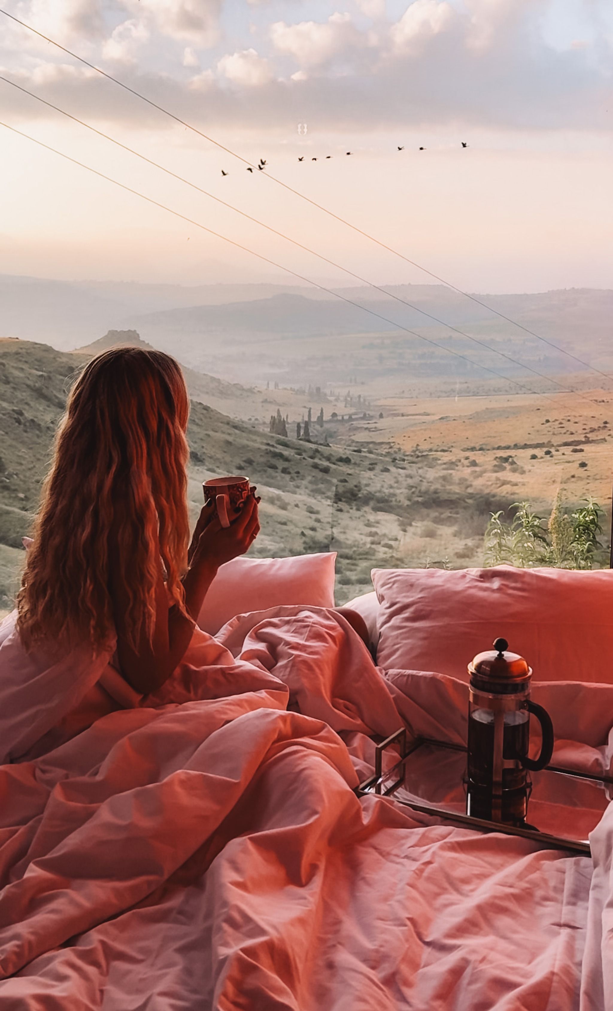 Wake up in a luxury mountain cabin 