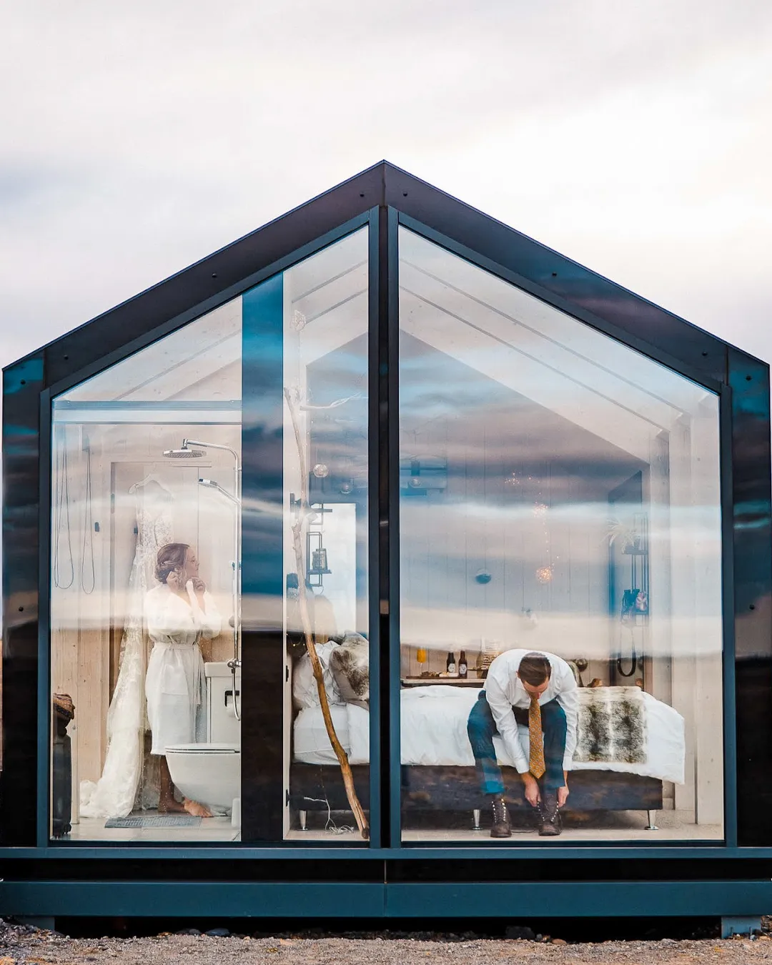 Glass cottages Iceland