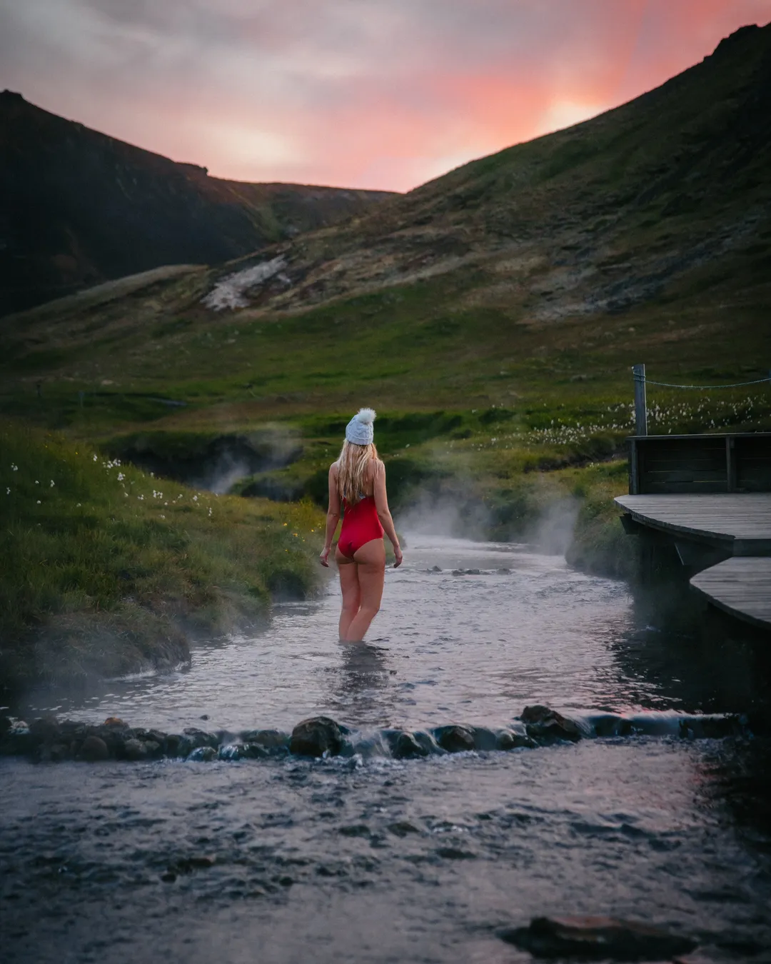 Reykjadalur Hot Spring Thermal River