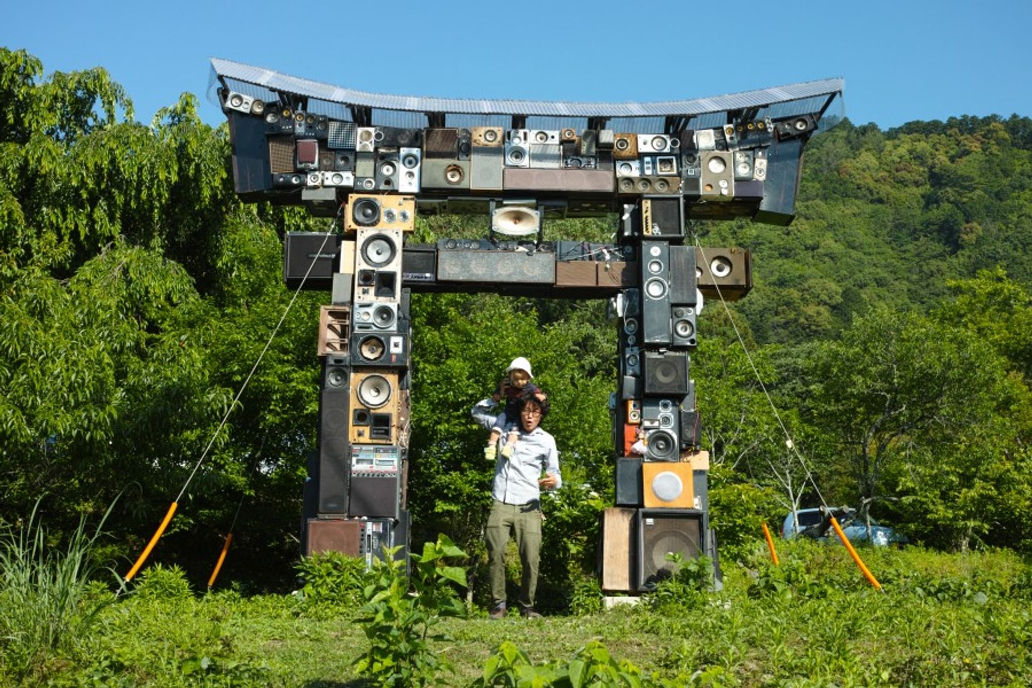 Torii gate made out of speakers! - Japan - Rexby