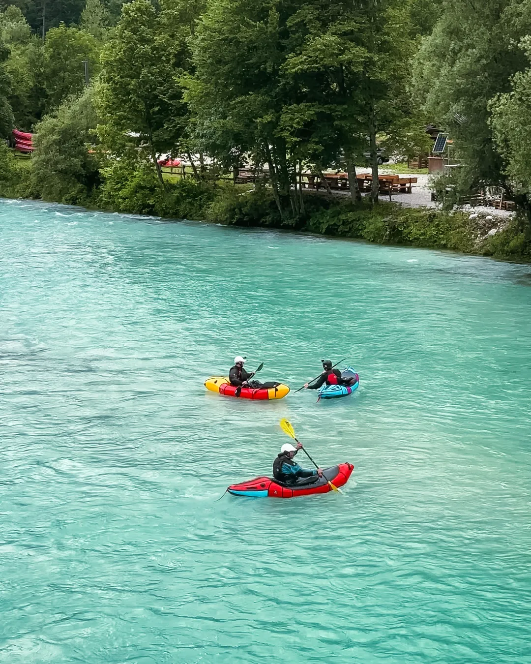 Kayaking in the Soča River