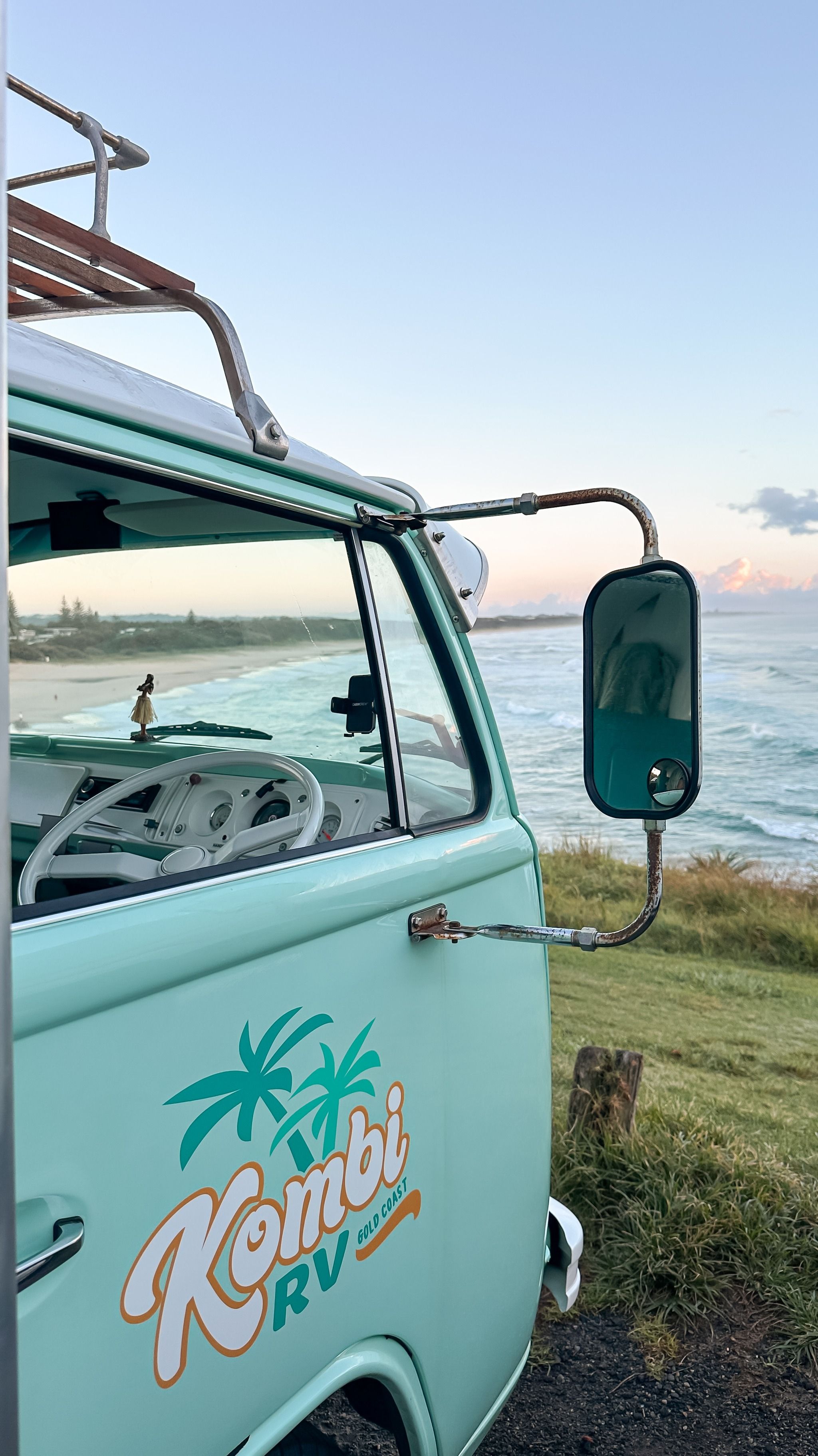 Norries Beach - Carpark with beach view