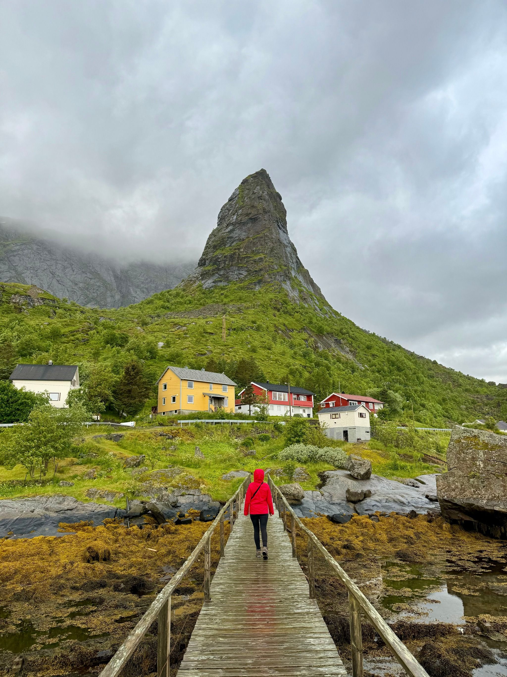 Reine Wooden Bridge View