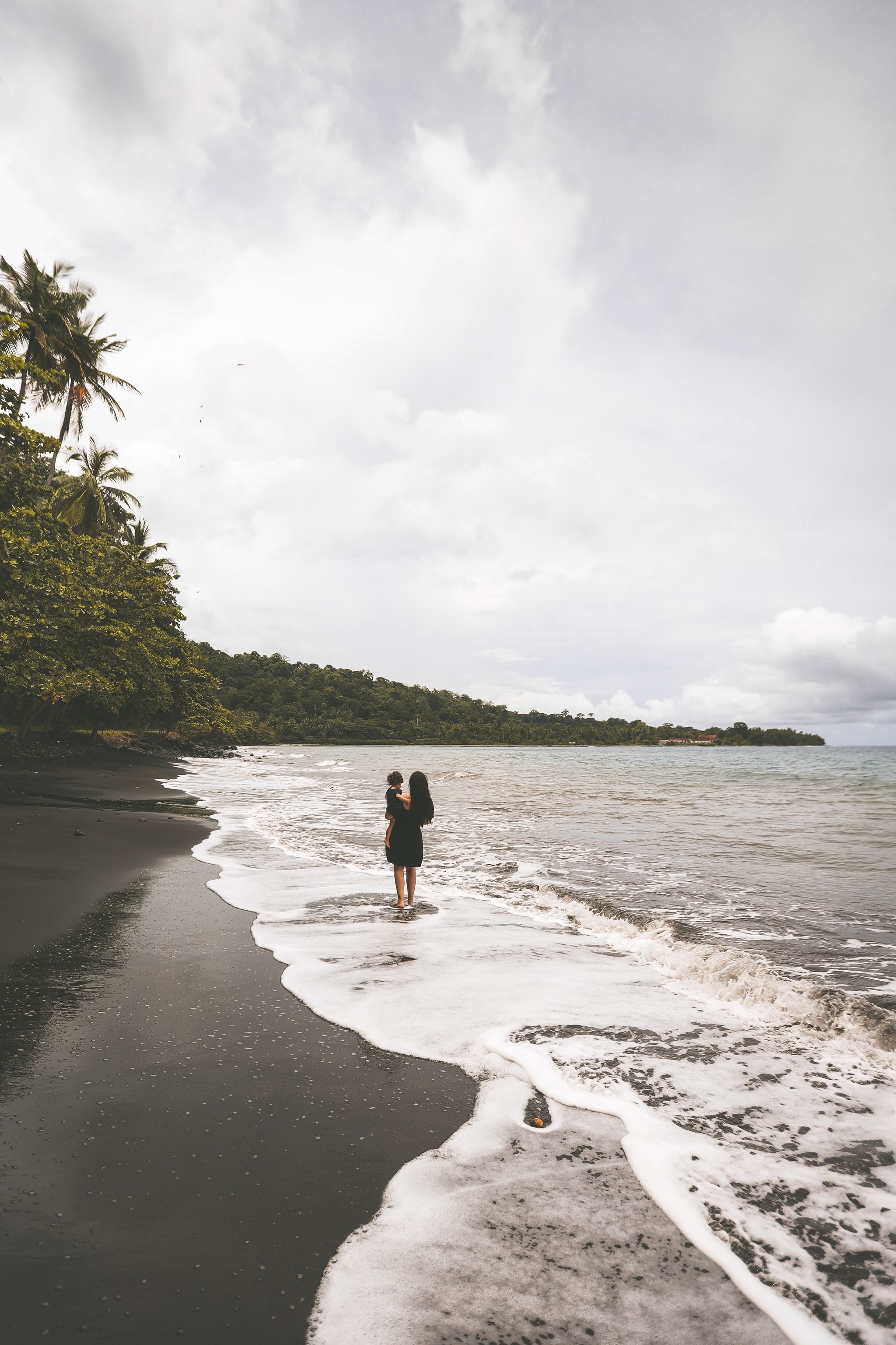 Praia de areia preta