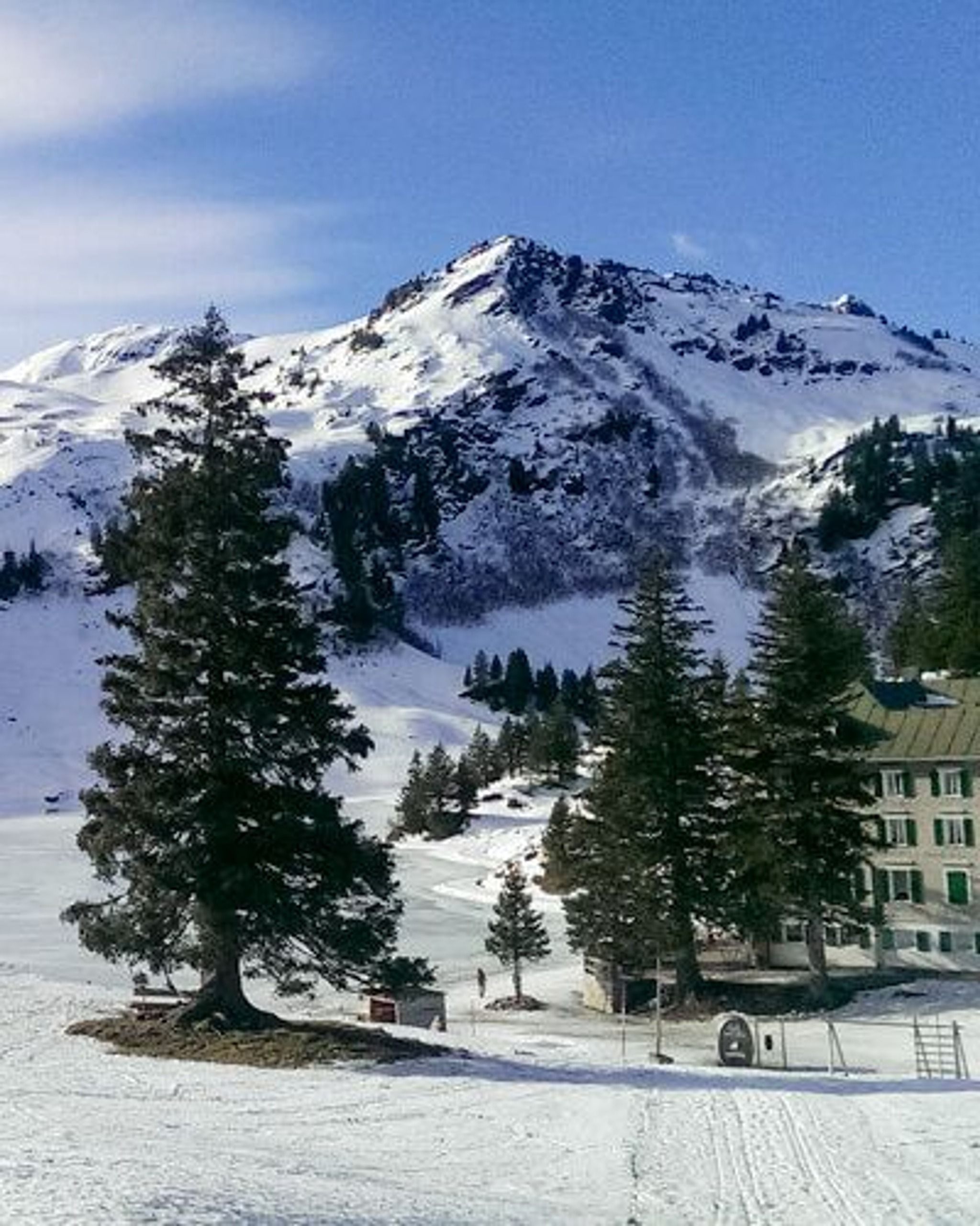 Flumserberg winter hike to Seebenalp lake - Winter, Switzerland