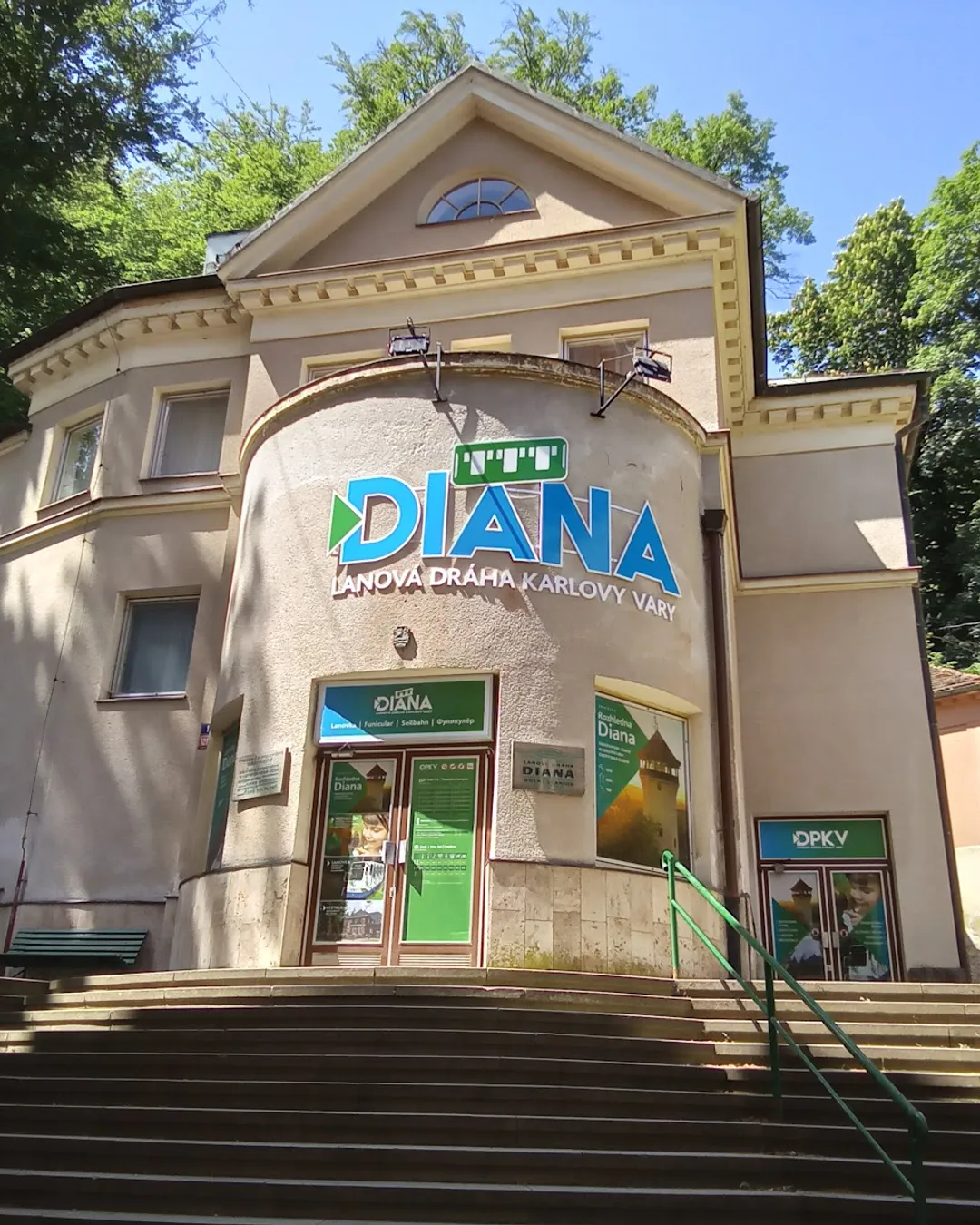 Diana cable car station - Karlovy Vary