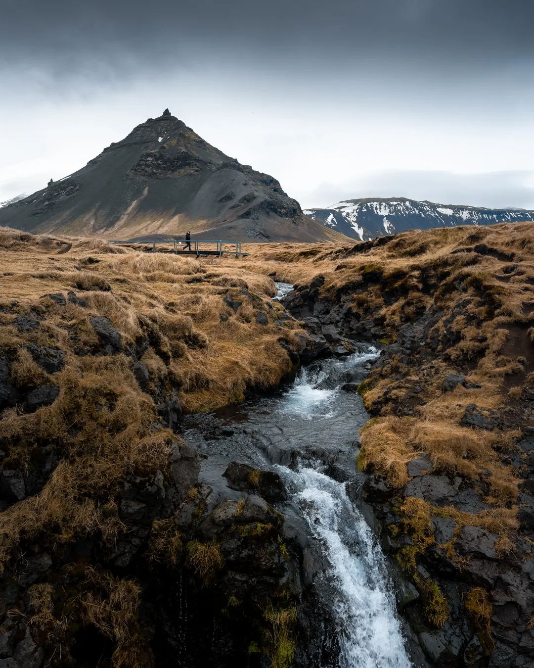 Arnarstapi waterfall view