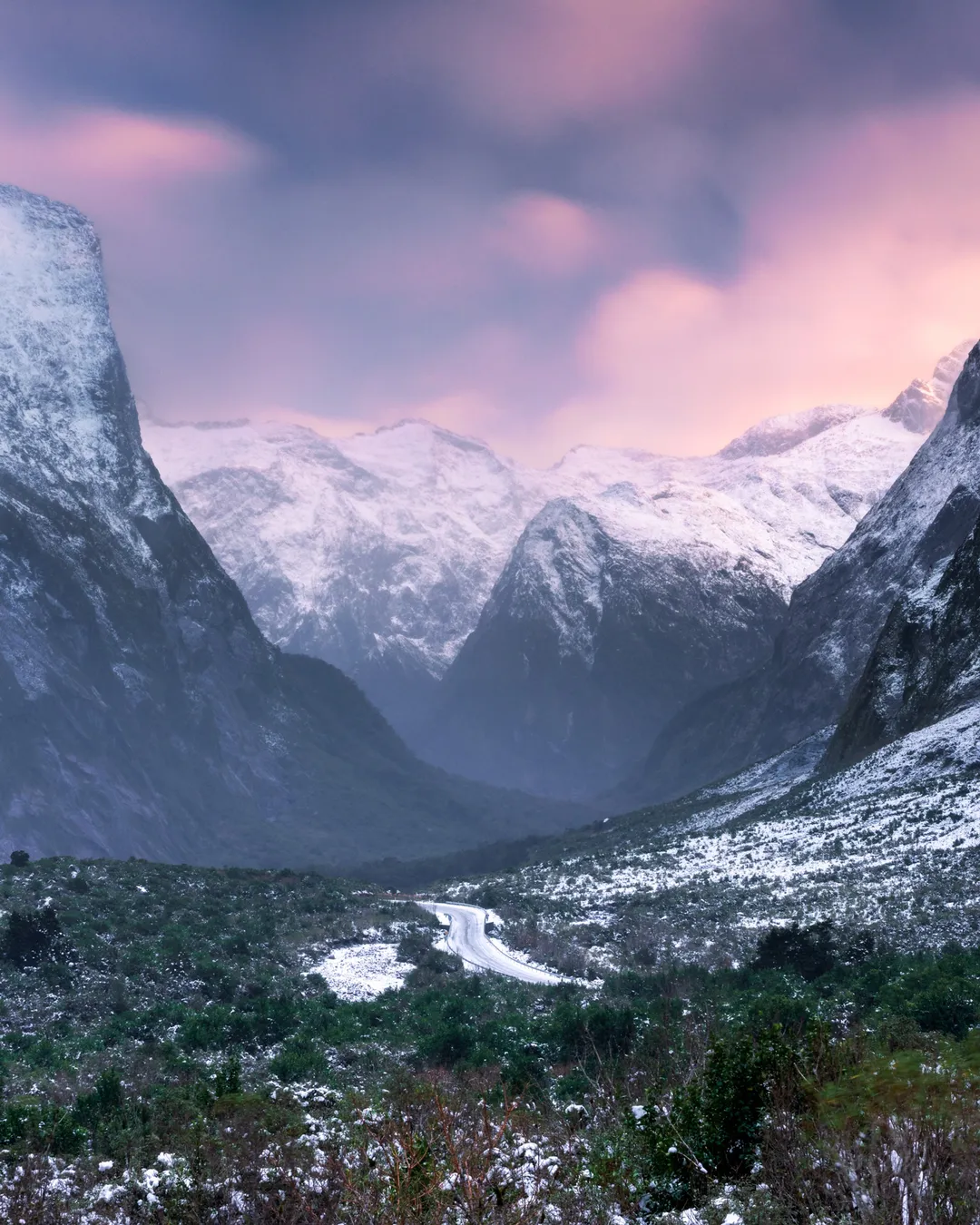 Road to Milford Sound Lookout Fiordland