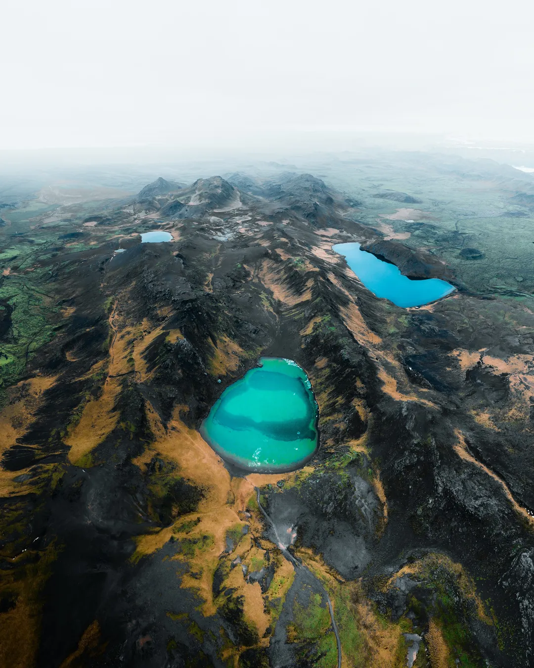 Grænavatn in the Reykjanes Highlands