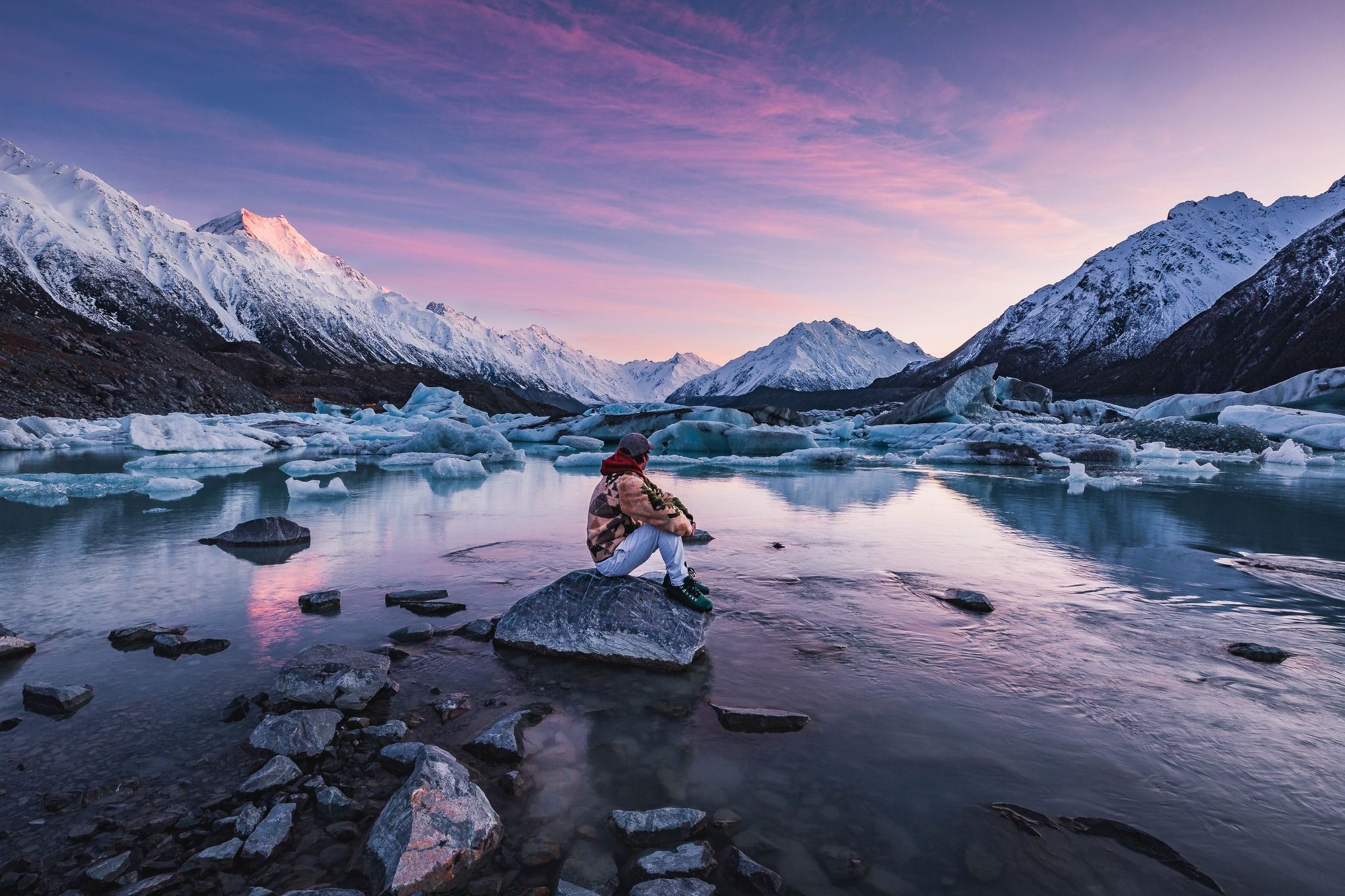 Tasman Glacier View from Lake