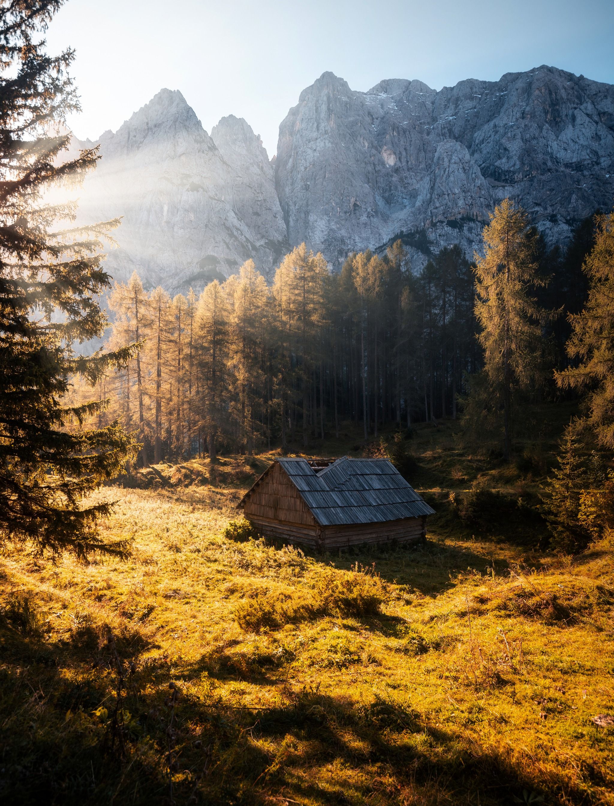 Mountain hut on Vršič pass