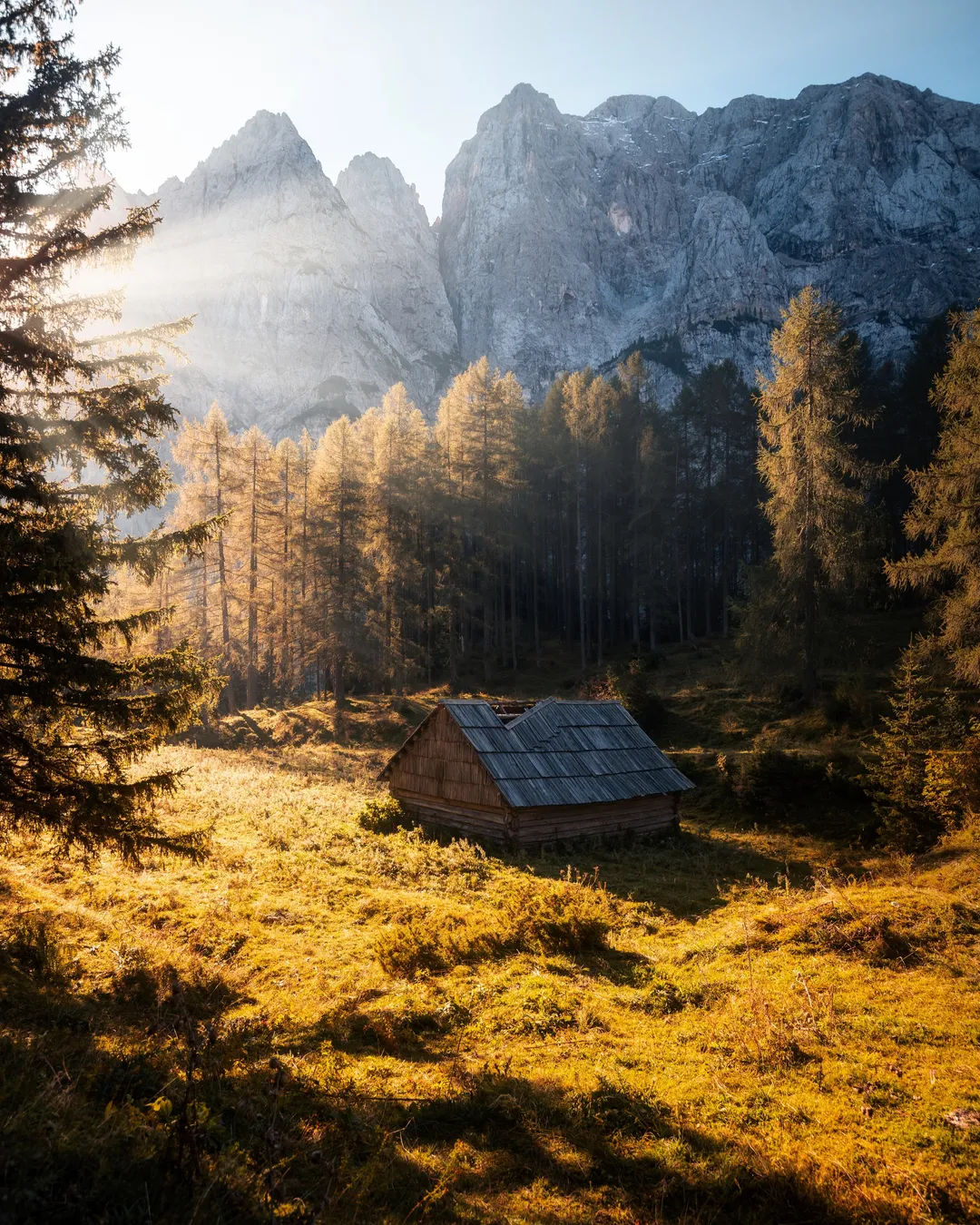 Mountain hut on Vršič pass