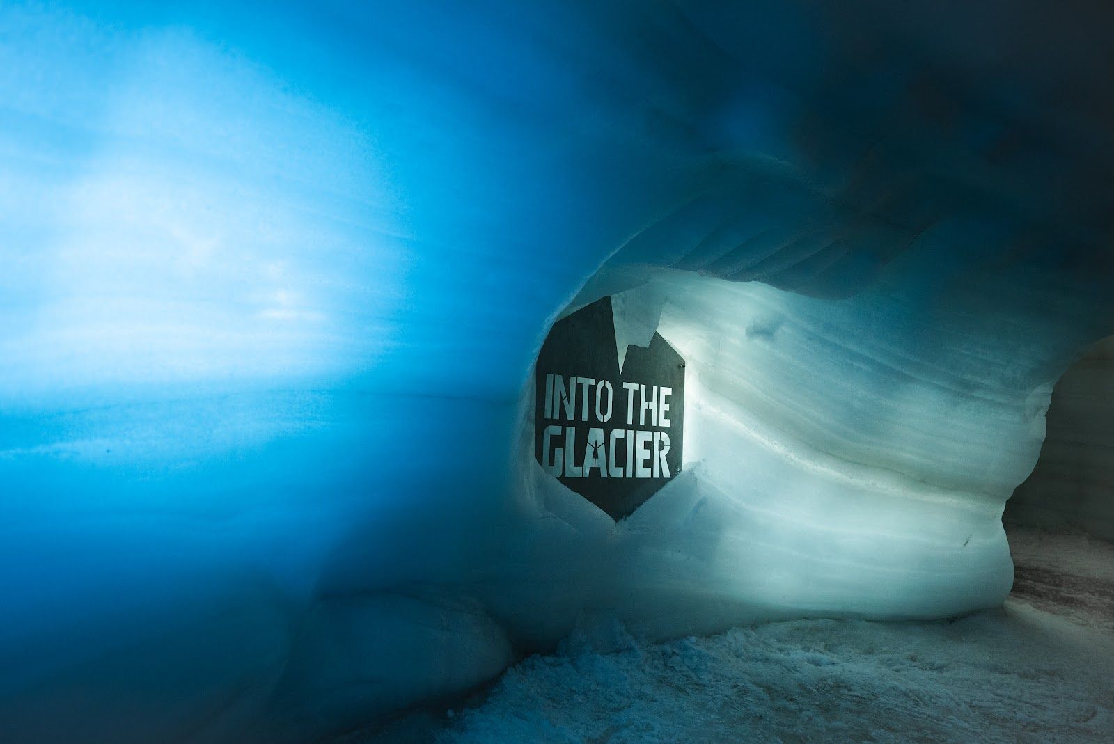 Into the Glacier Ice Tunnel