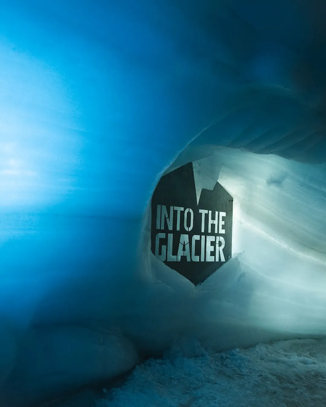 Into the Glacier Ice Tunnel