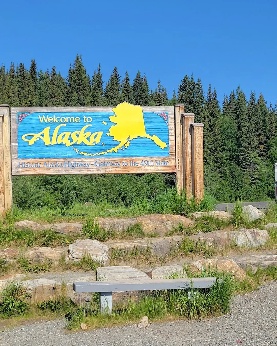 Welcome to Alaska Sign 1