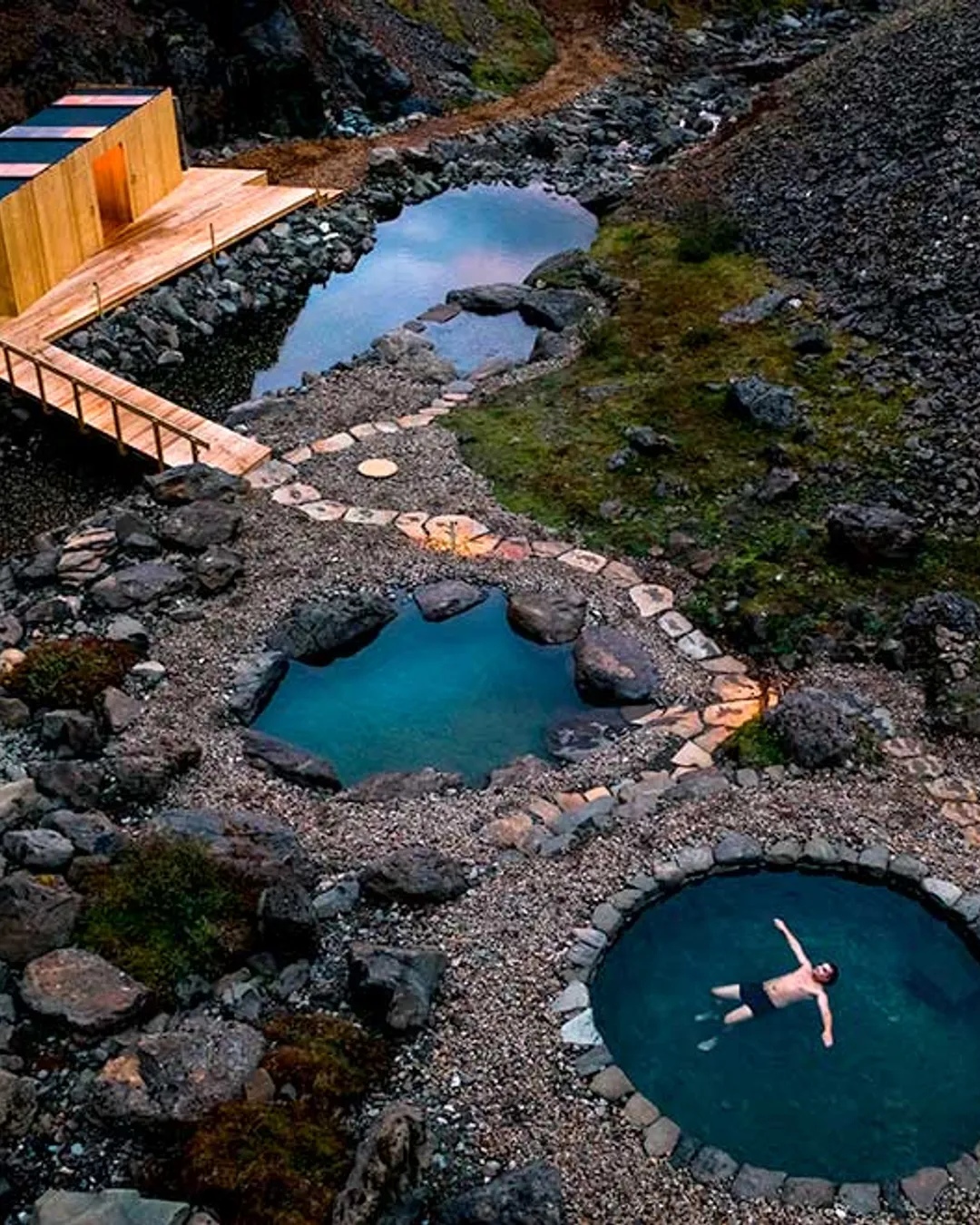 Husafell canyon baths