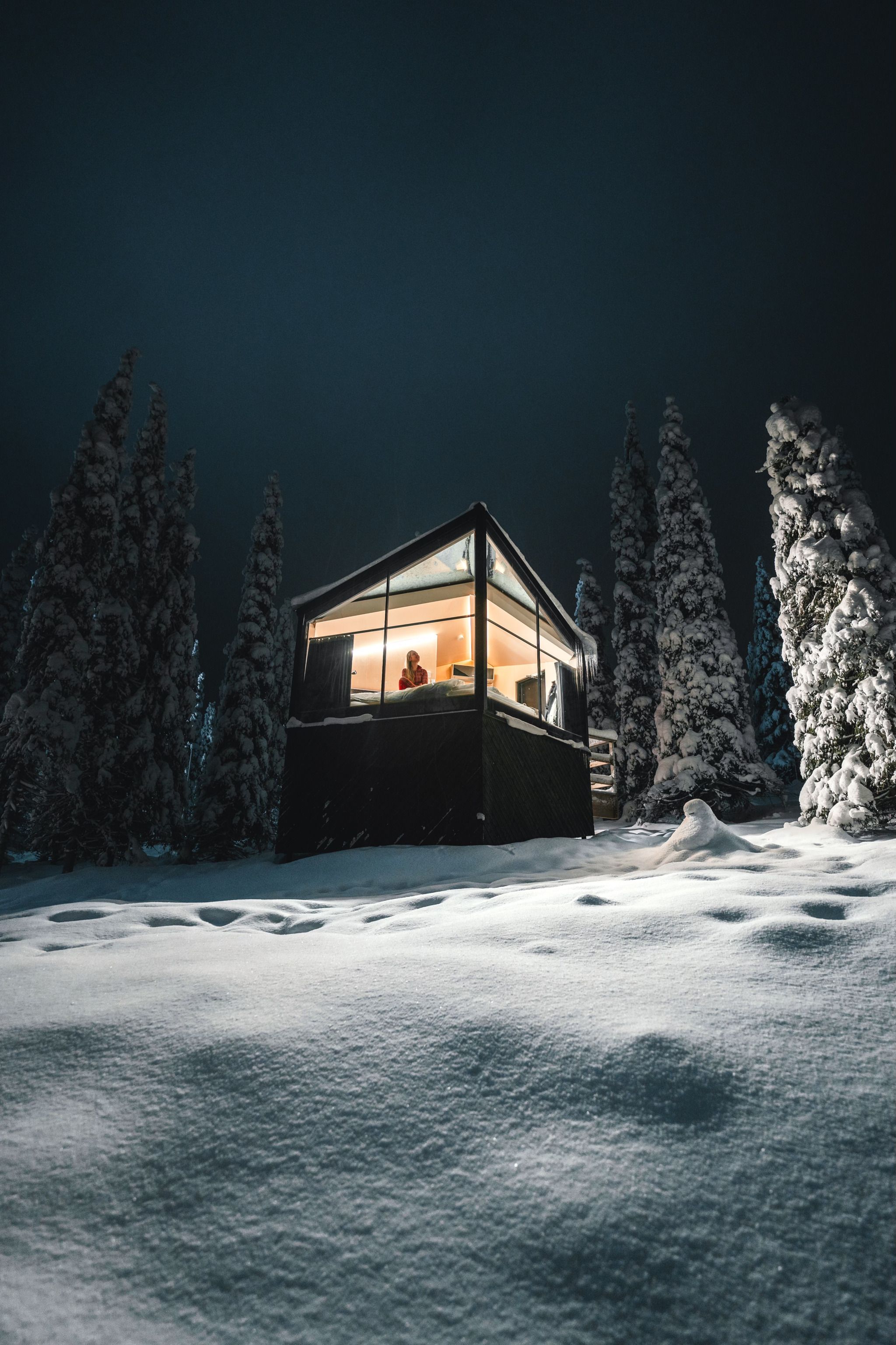 Magical Pond Glass Igloos