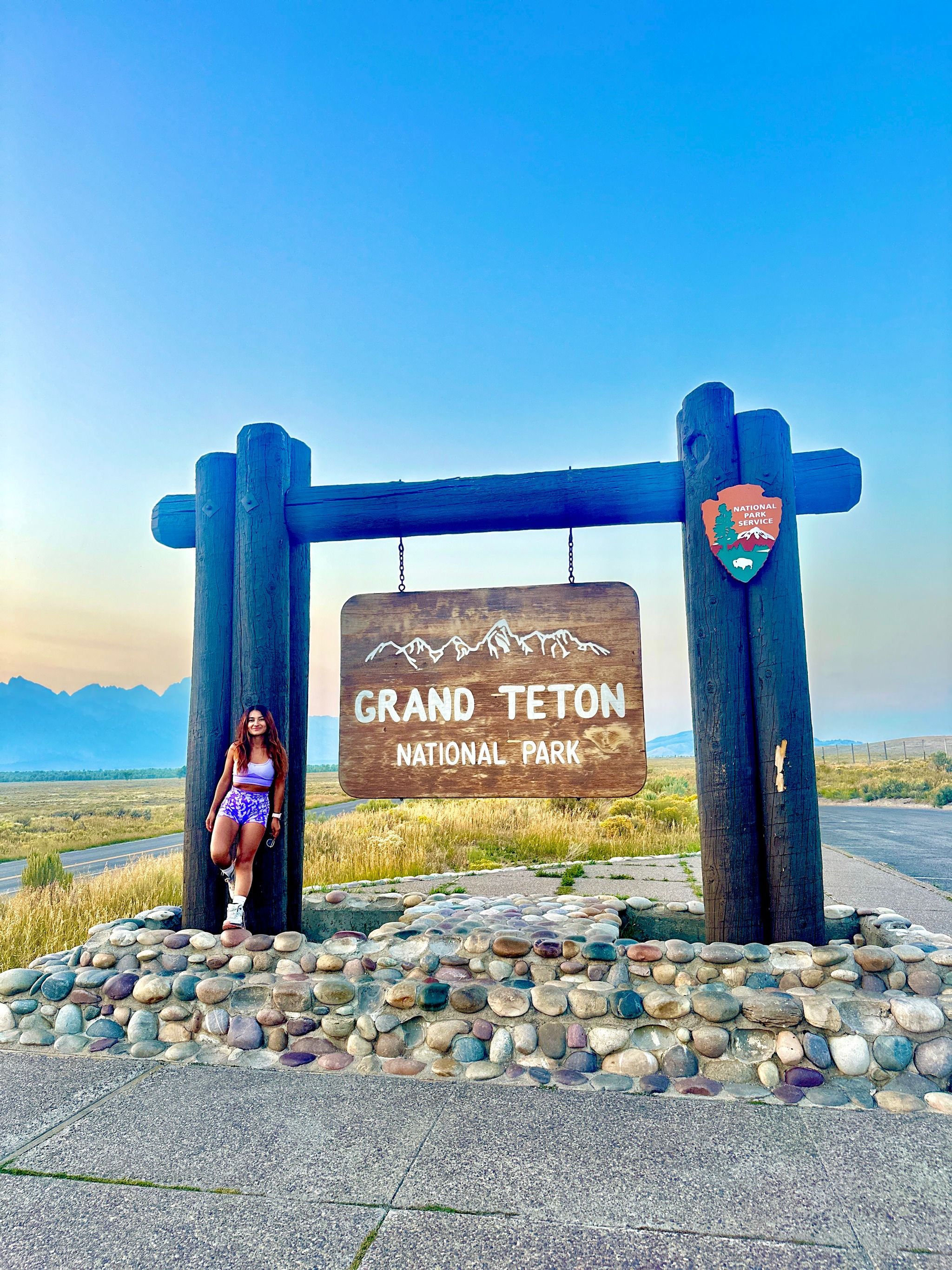 Grand Teton National Park Sign - South