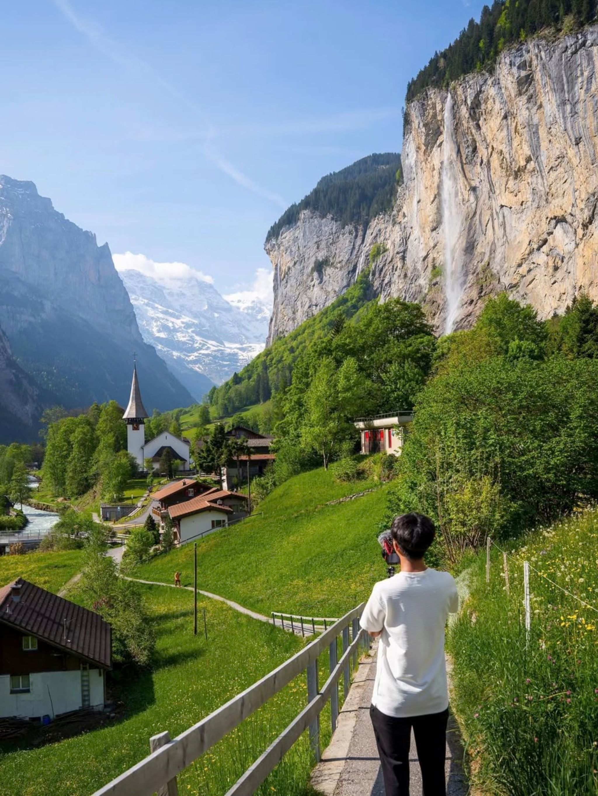 Lauterbrunnen 瀑布小鎮